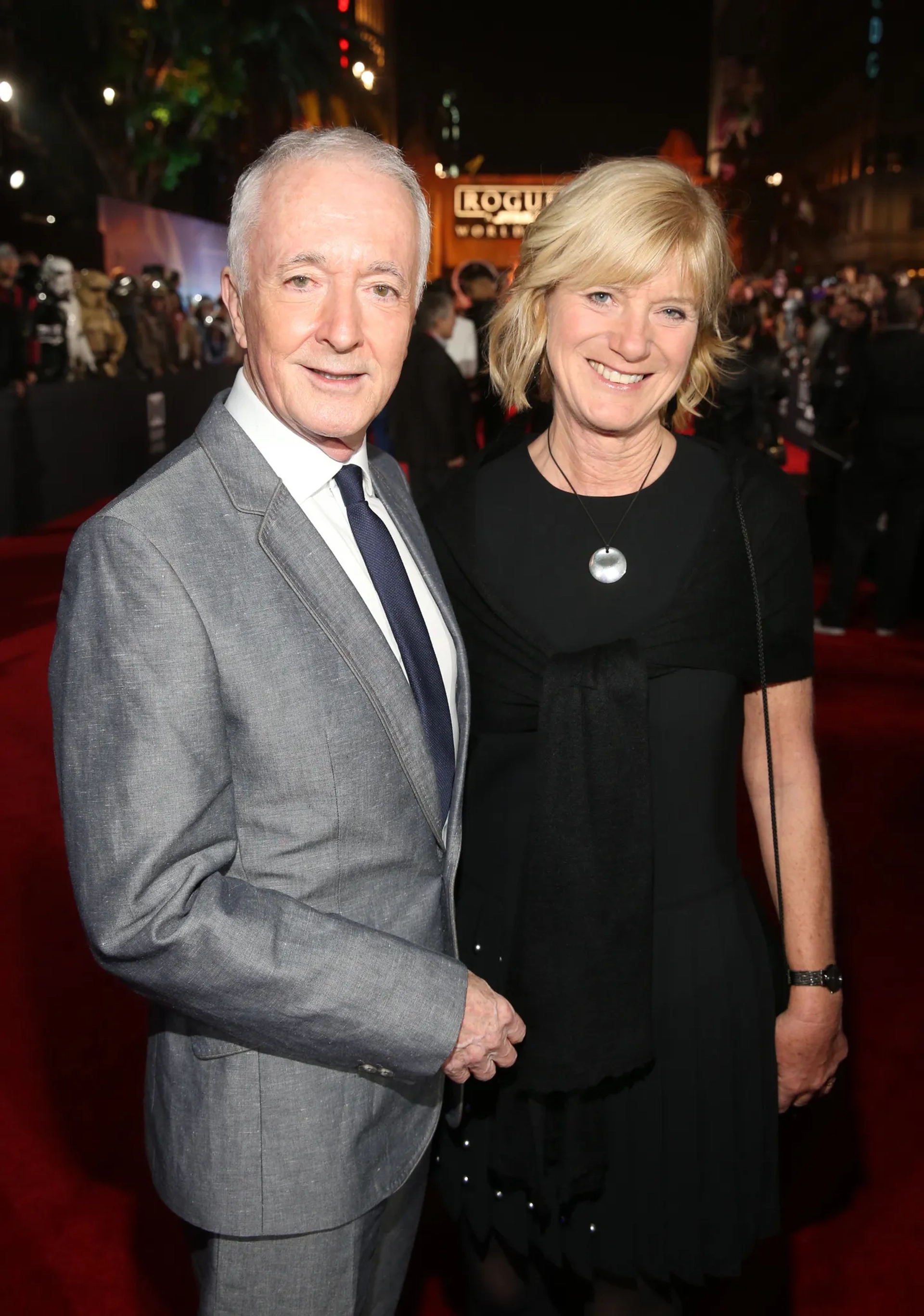 Anthony Daniels and Christine Savage at an event for Rogue One: A Star Wars Story (2016)