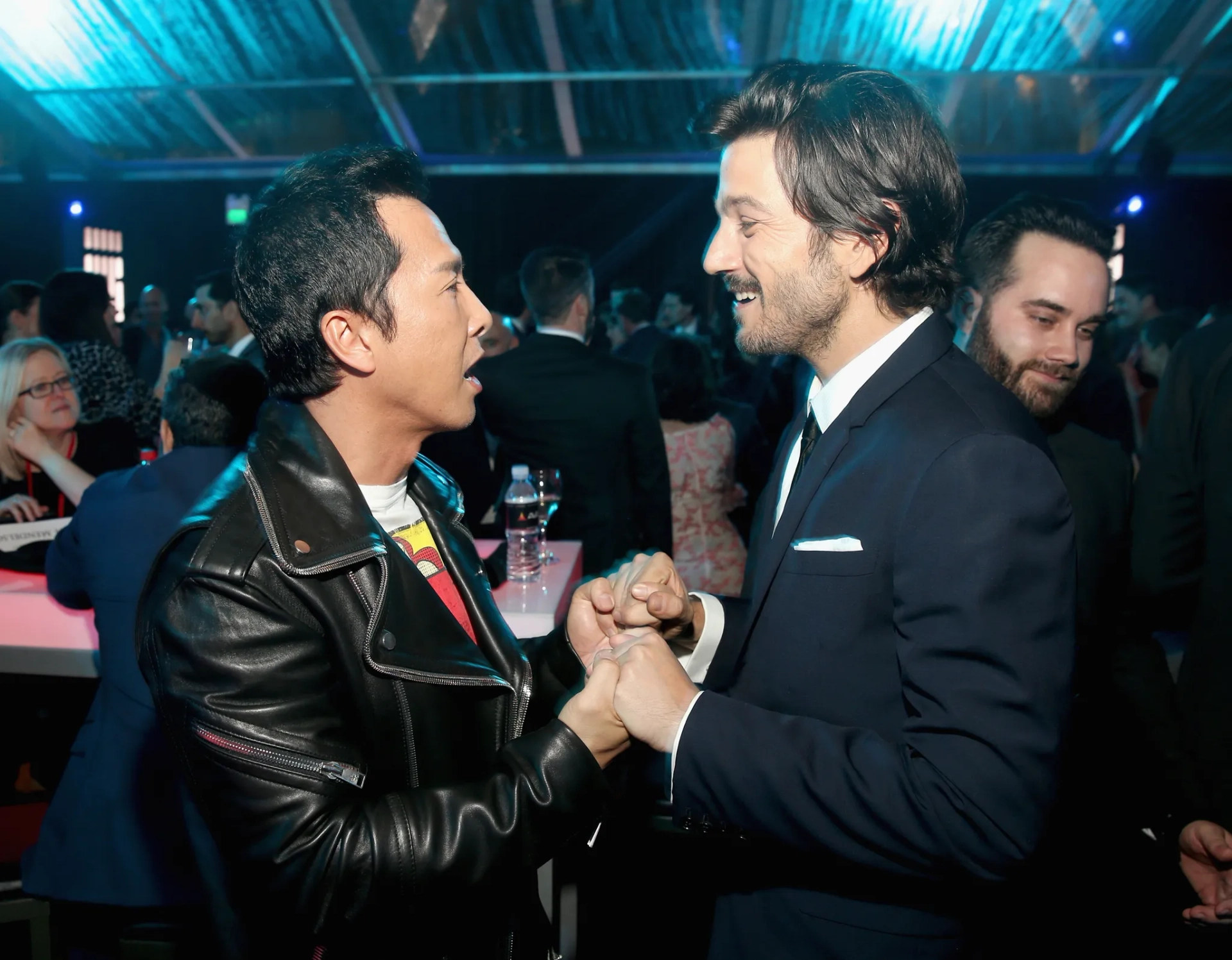 Diego Luna and Donnie Yen at an event for Rogue One: A Star Wars Story (2016)