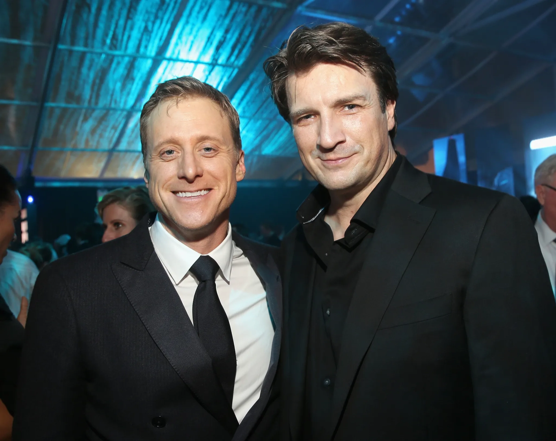 Nathan Fillion and Alan Tudyk at an event for Rogue One: A Star Wars Story (2016)