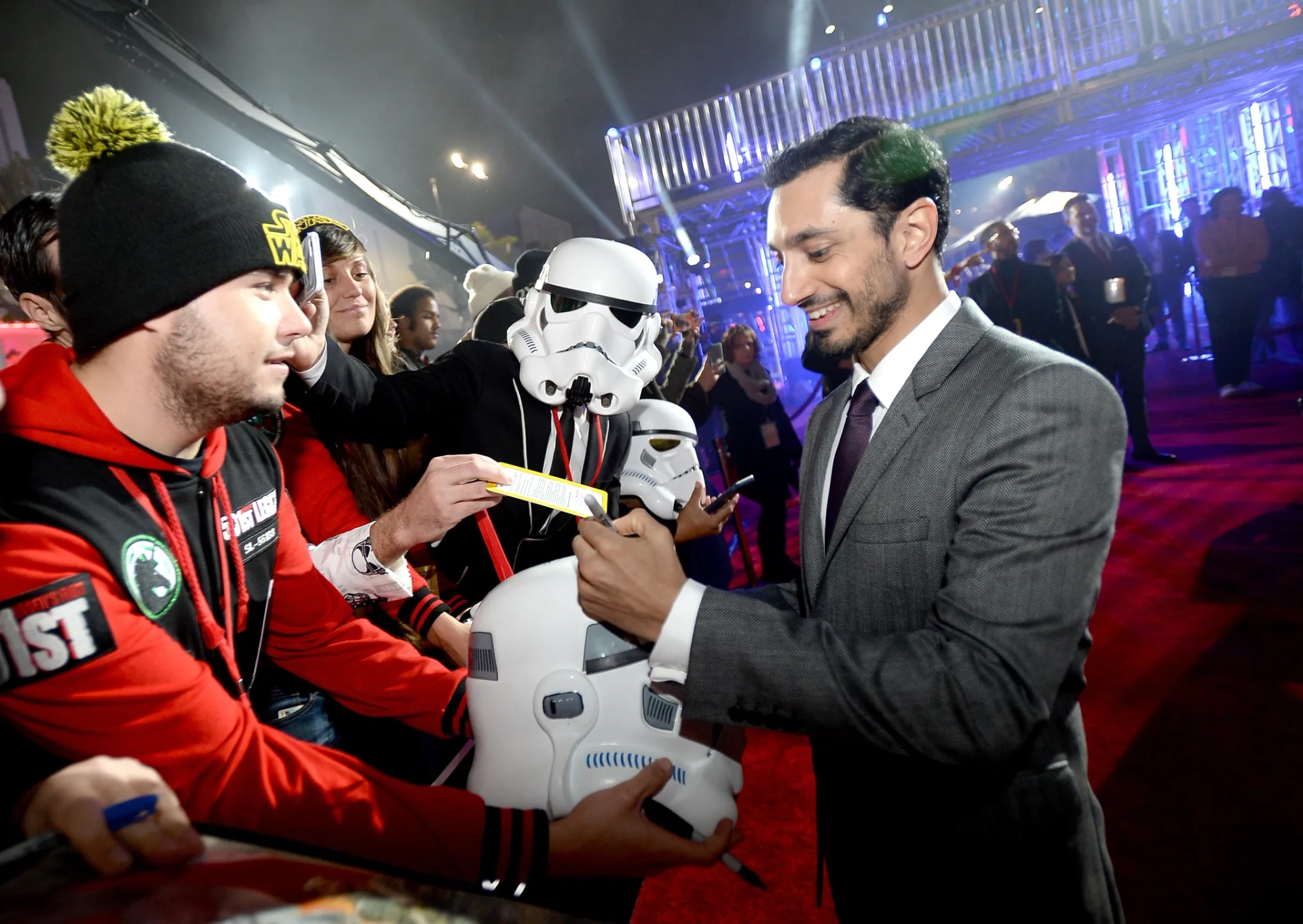 Riz Ahmed at an event for Rogue One: A Star Wars Story (2016)