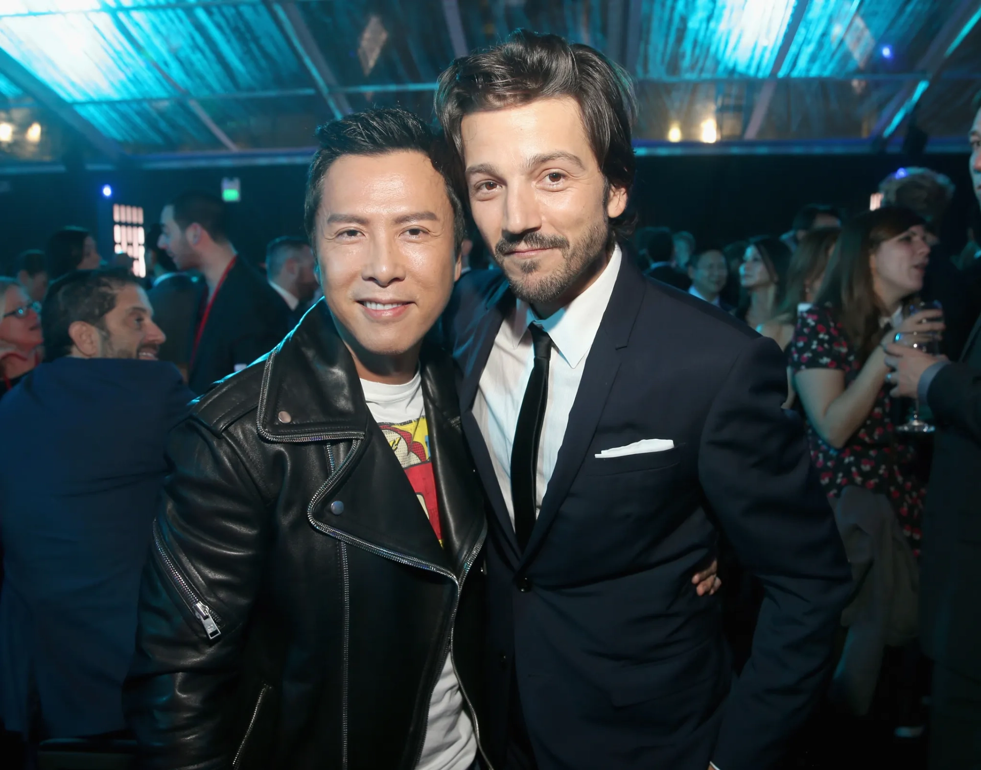 Diego Luna and Donnie Yen at an event for Rogue One: A Star Wars Story (2016)