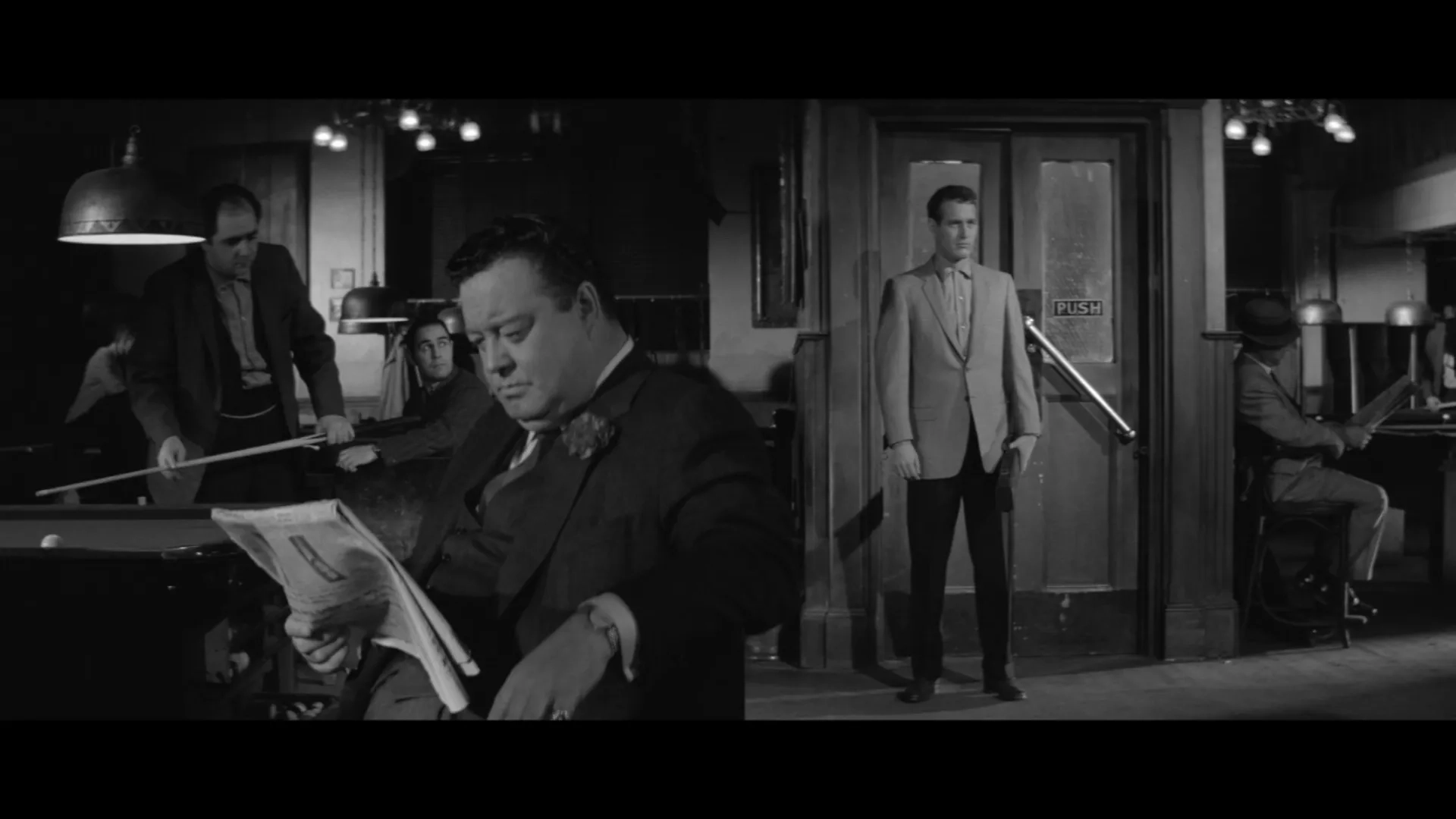 Paul Newman and Jackie Gleason in The Hustler (1961)