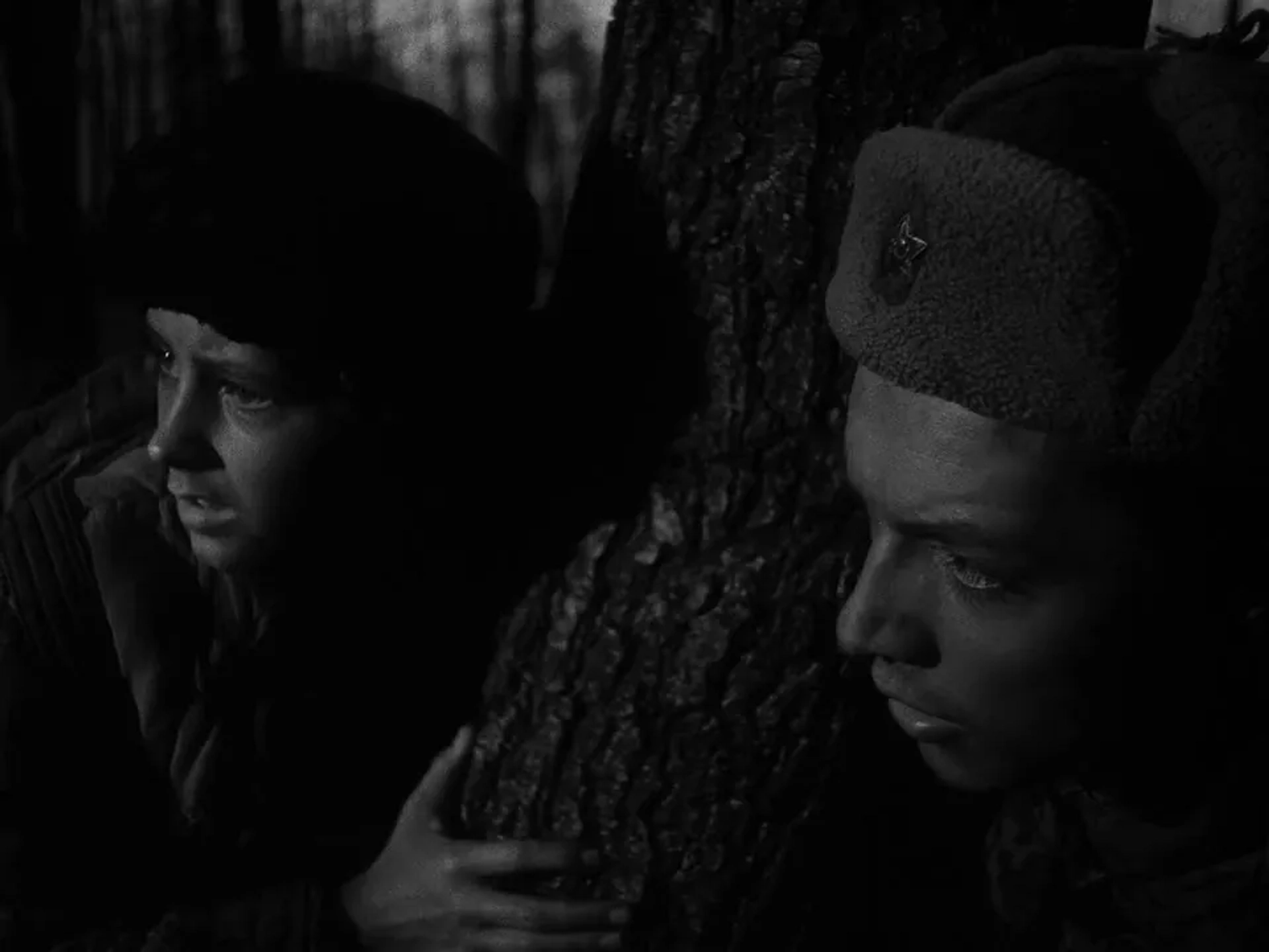 Nikolay Burlyaev and Evgeniy Zharikov in Ivan's Childhood (1962)