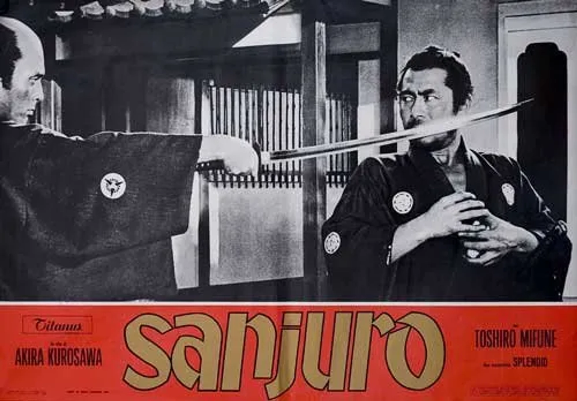 Toshirô Mifune and Tatsuya Nakadai in Sanjuro (1962)