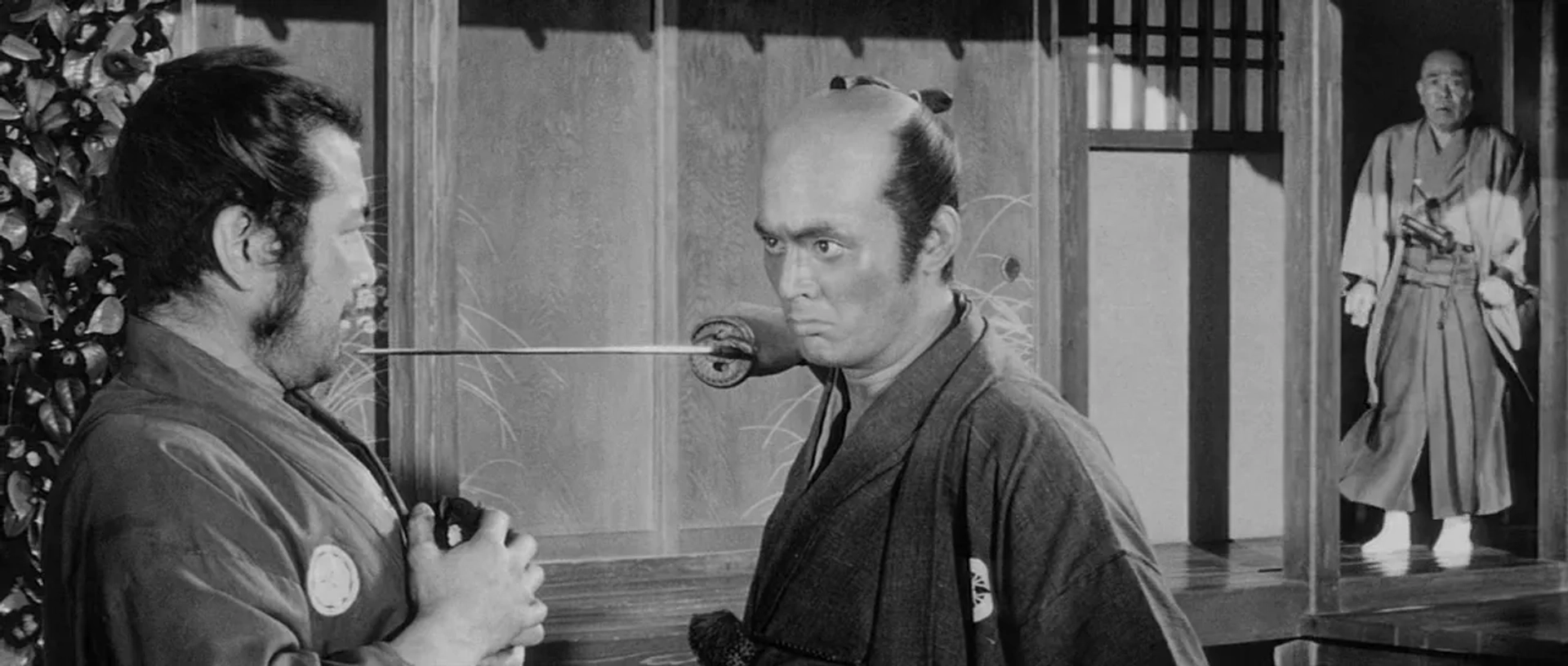 Toshirô Mifune and Tatsuya Nakadai in Sanjuro (1962)