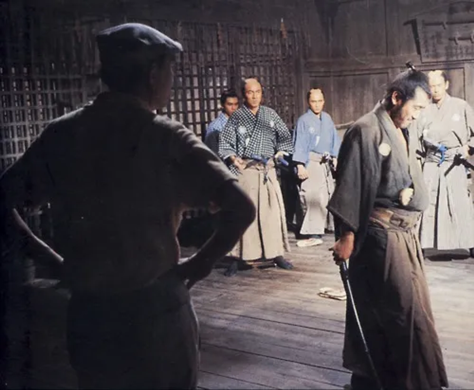 Akira Kurosawa and Toshirô Mifune in Sanjuro (1962)