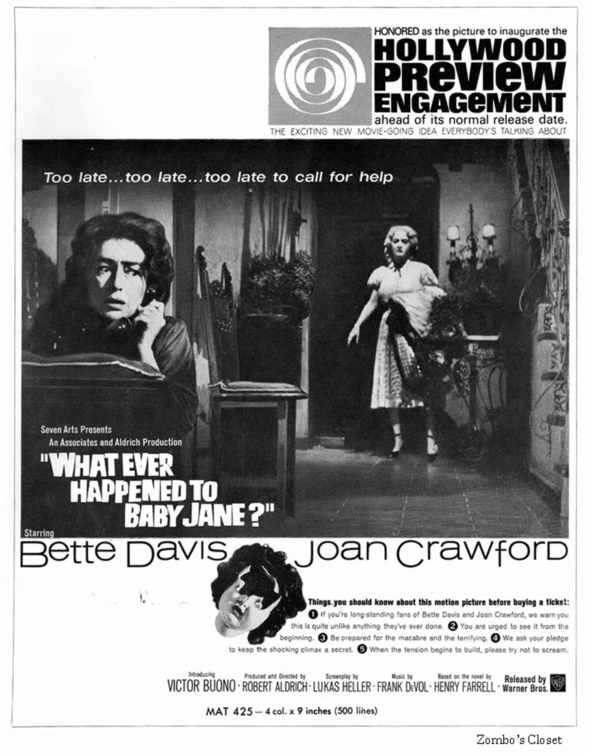 Bette Davis and Joan Crawford in What Ever Happened to Baby Jane? (1962)