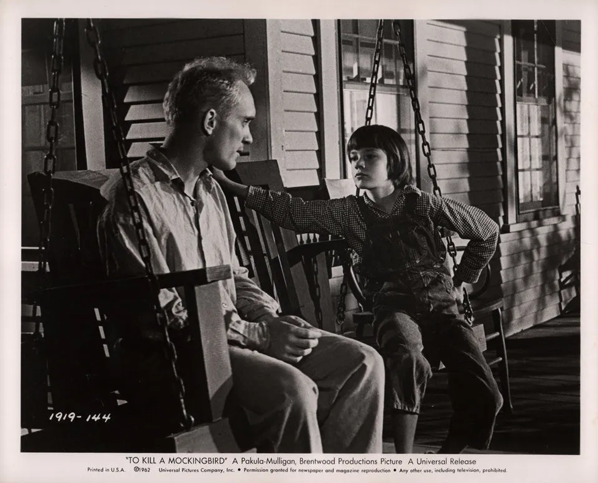 Robert Duvall and Mary Badham in To Kill a Mockingbird (1962)