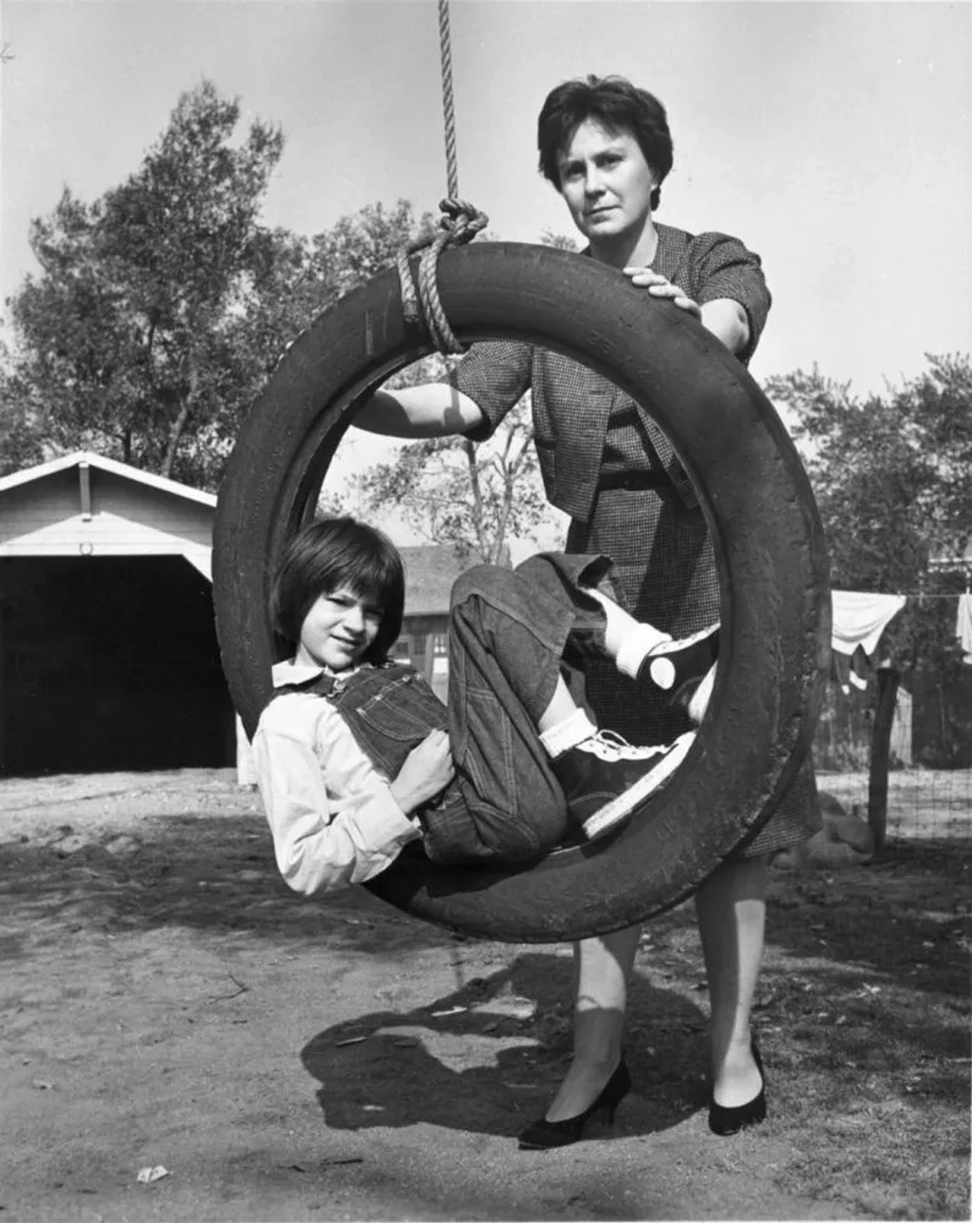 Mary Badham and Harper Lee in To Kill a Mockingbird (1962)