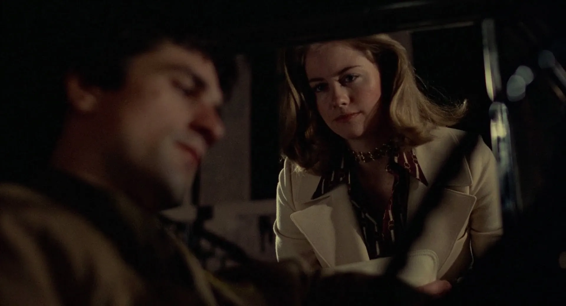 Robert De Niro and Cybill Shepherd in Taxi Driver (1976)