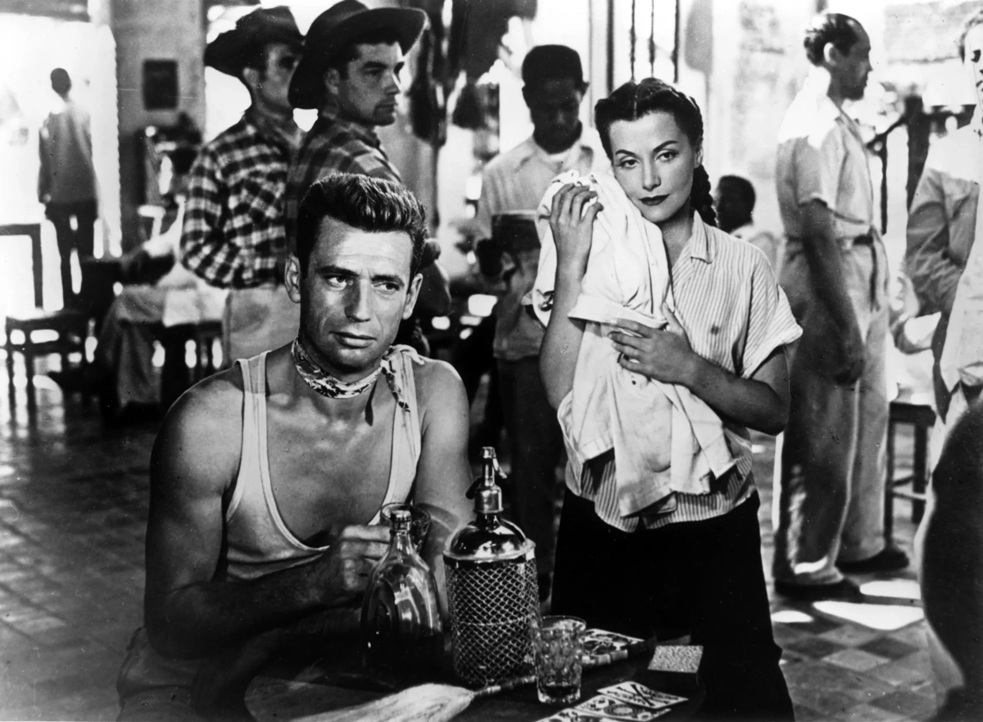 Véra Clouzot and Yves Montand in The Wages of Fear (1953)