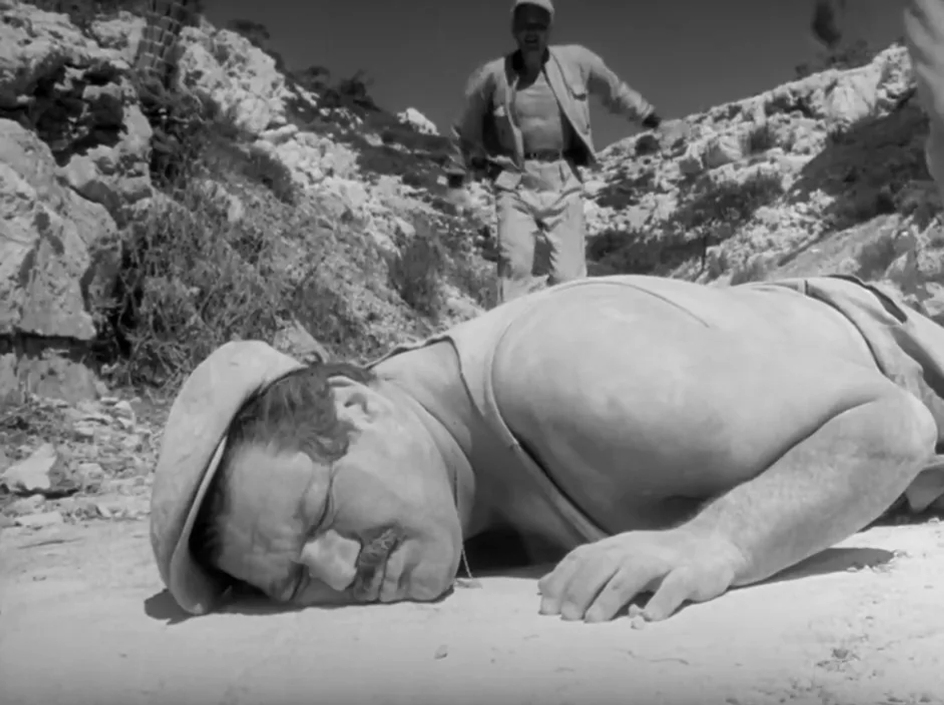 Folco Lulli and Peter van Eyck in The Wages of Fear (1953)