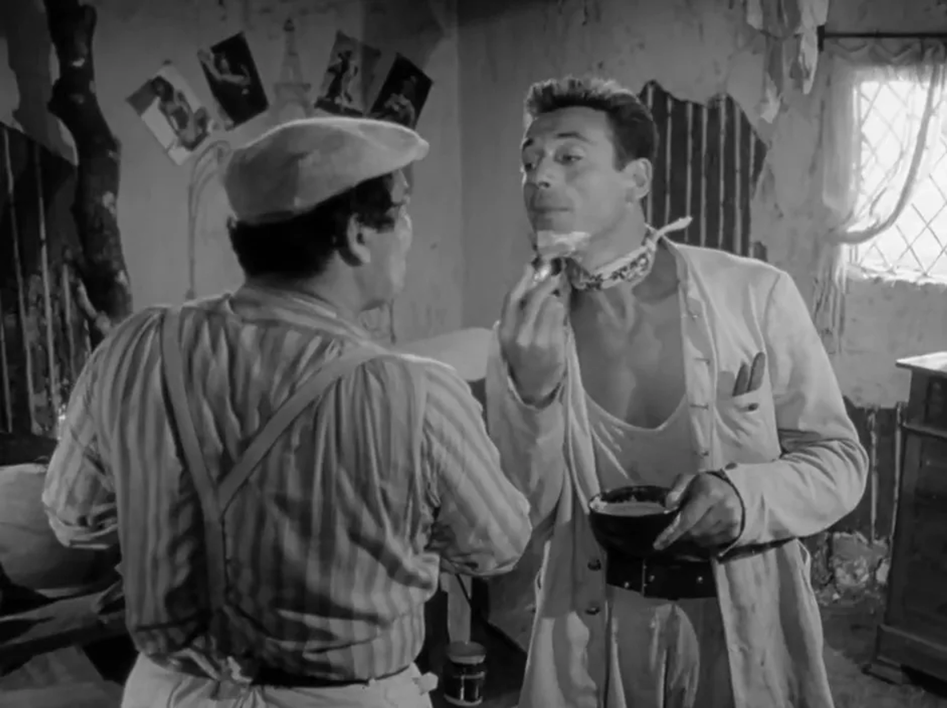 Folco Lulli and Yves Montand in The Wages of Fear (1953)