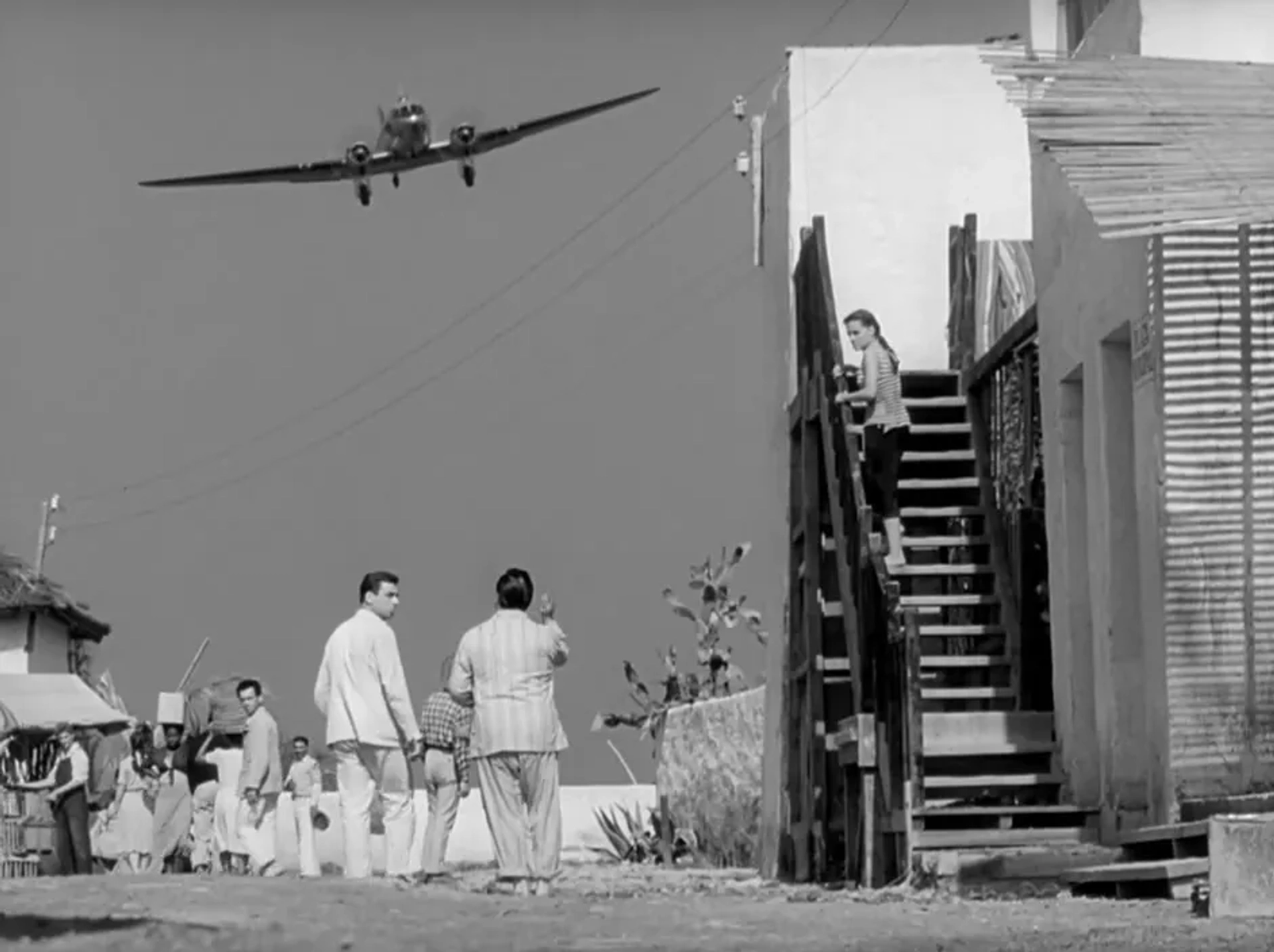 Véra Clouzot, Yves Montand, and Darío Moreno in The Wages of Fear (1953)