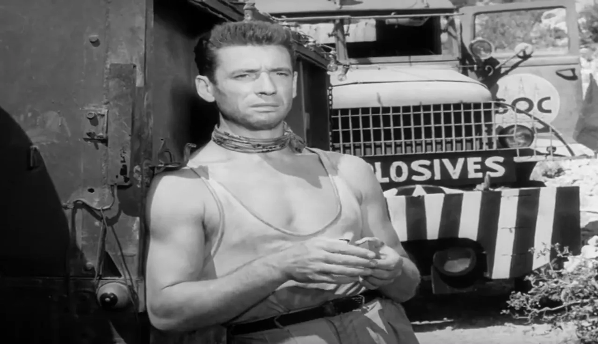 Yves Montand in The Wages of Fear (1953)