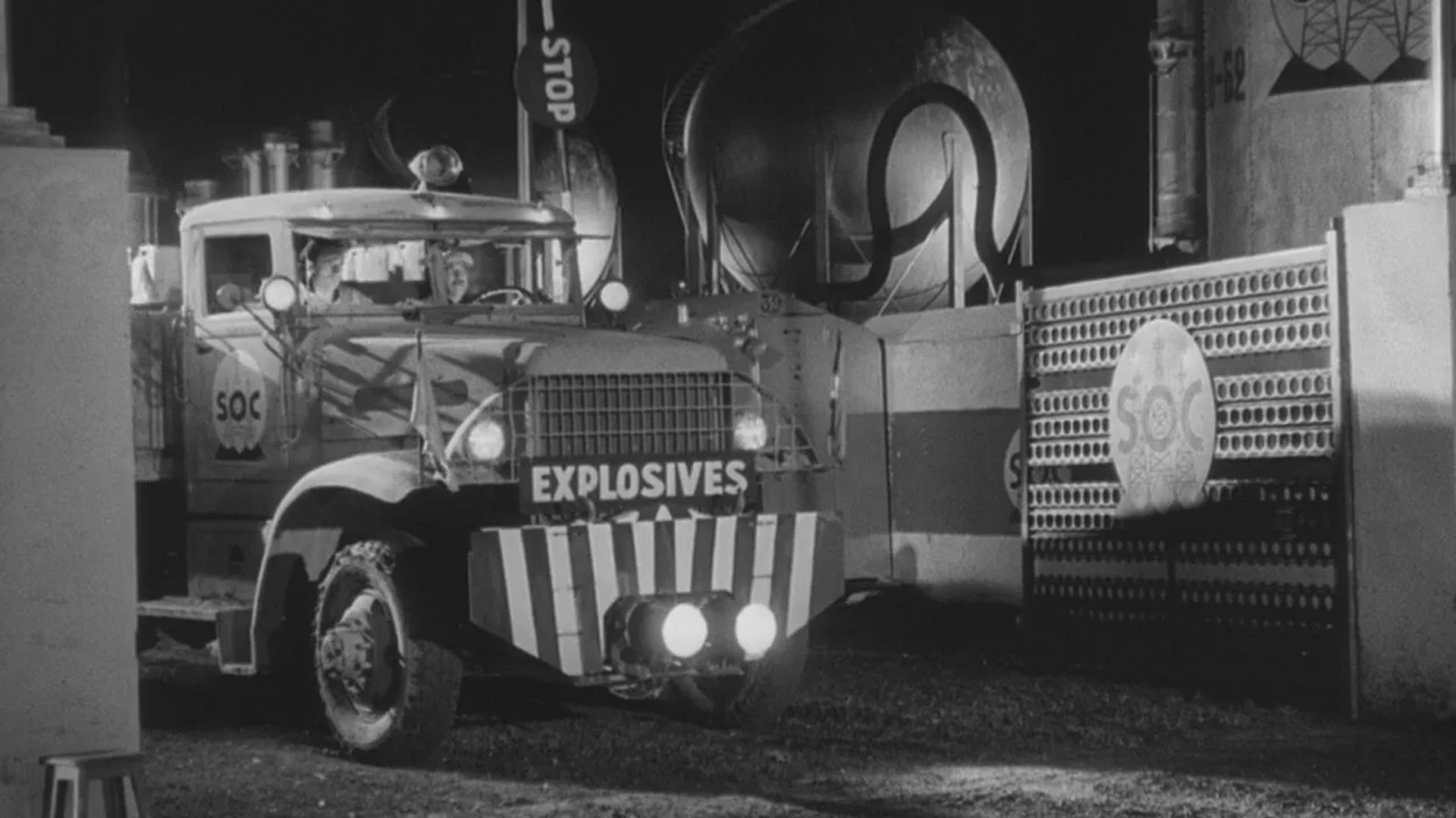 Yves Montand and Charles Vanel in The Wages of Fear (1953)