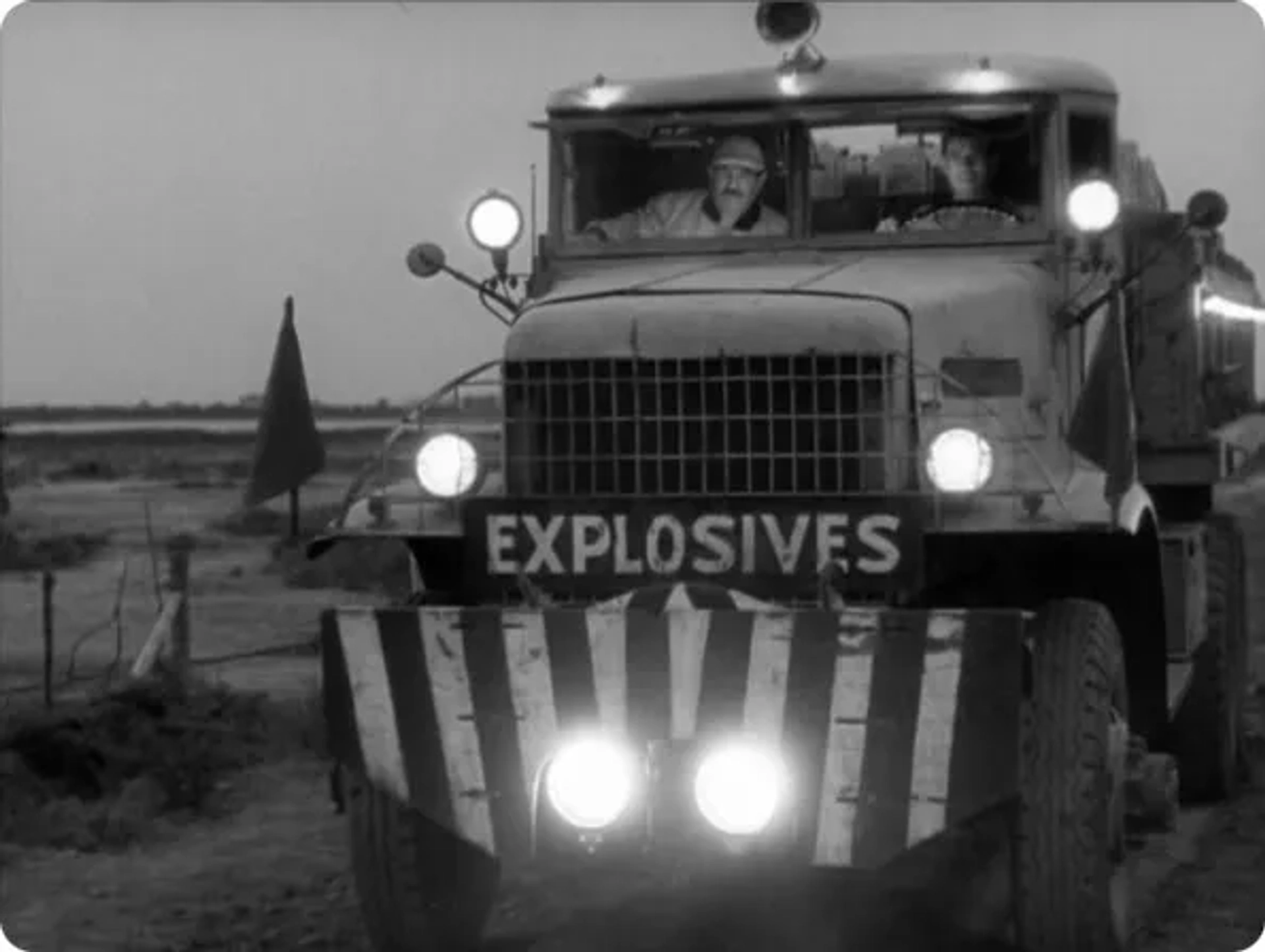 Yves Montand and Charles Vanel in The Wages of Fear (1953)