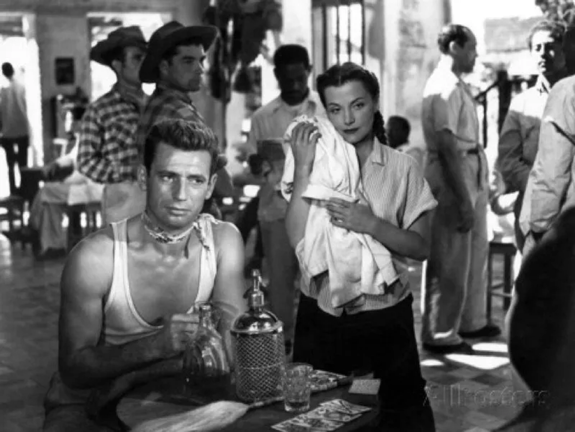 Véra Clouzot and Yves Montand in The Wages of Fear (1953)