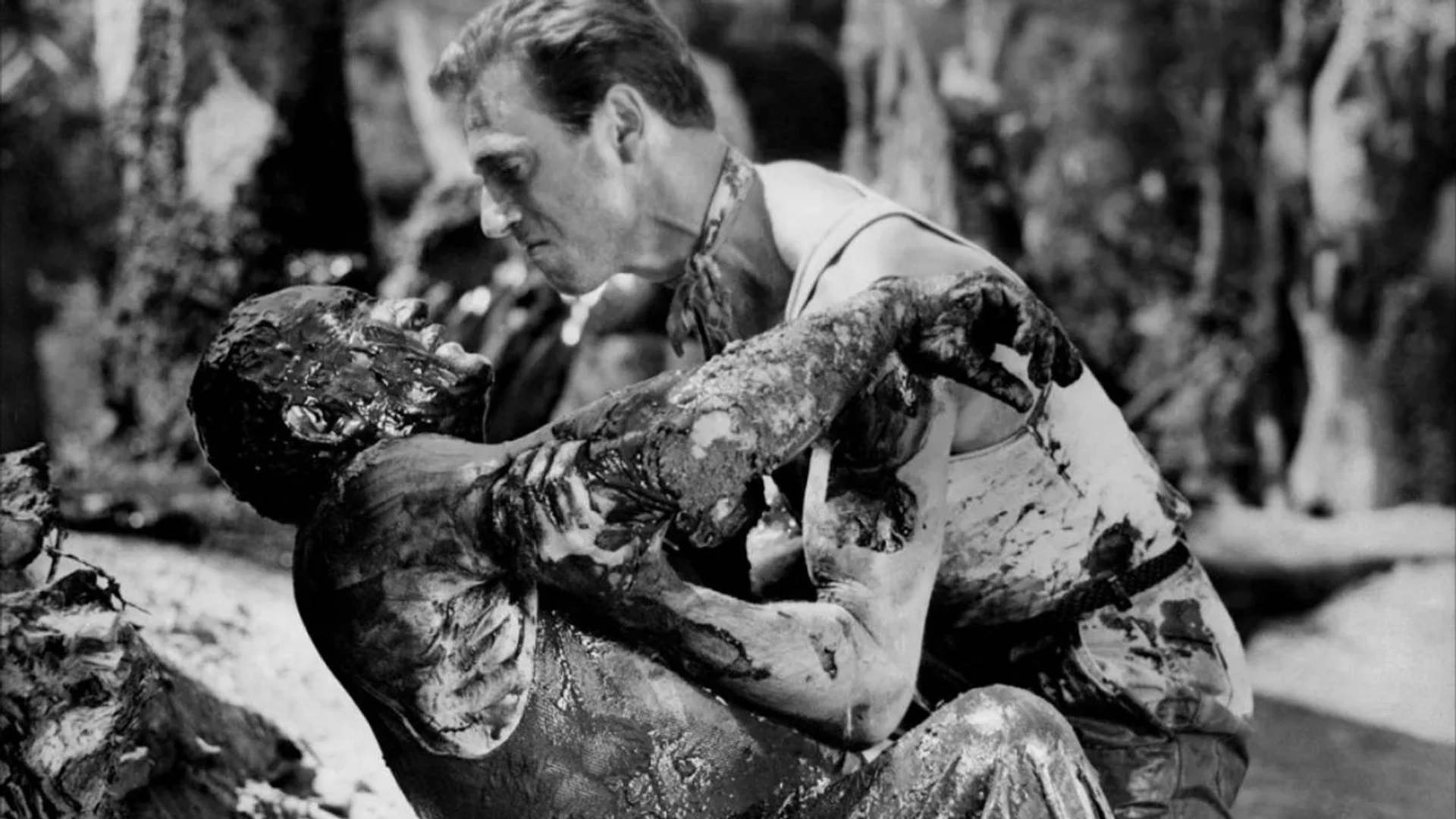 Yves Montand and Charles Vanel in The Wages of Fear (1953)