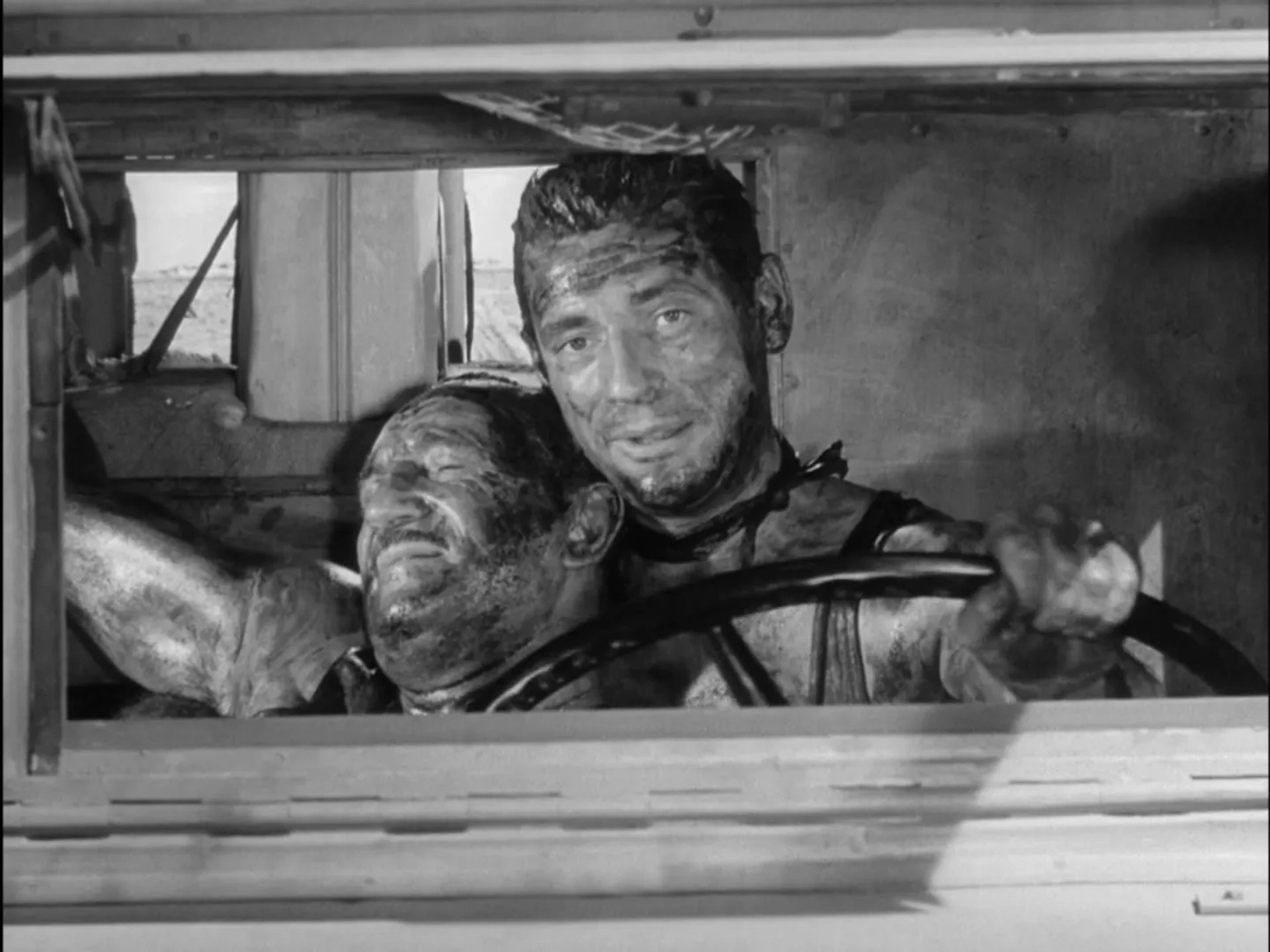 Yves Montand and Charles Vanel in The Wages of Fear (1953)