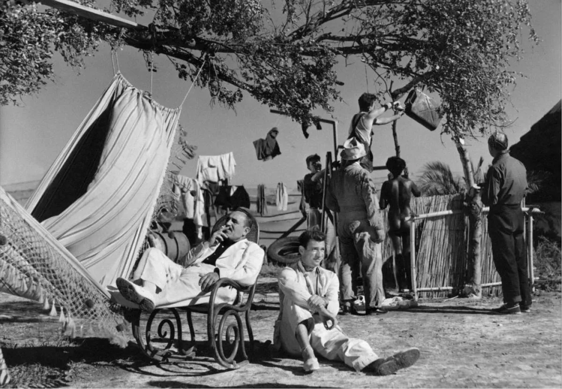 Yves Montand and Charles Vanel in The Wages of Fear (1953)