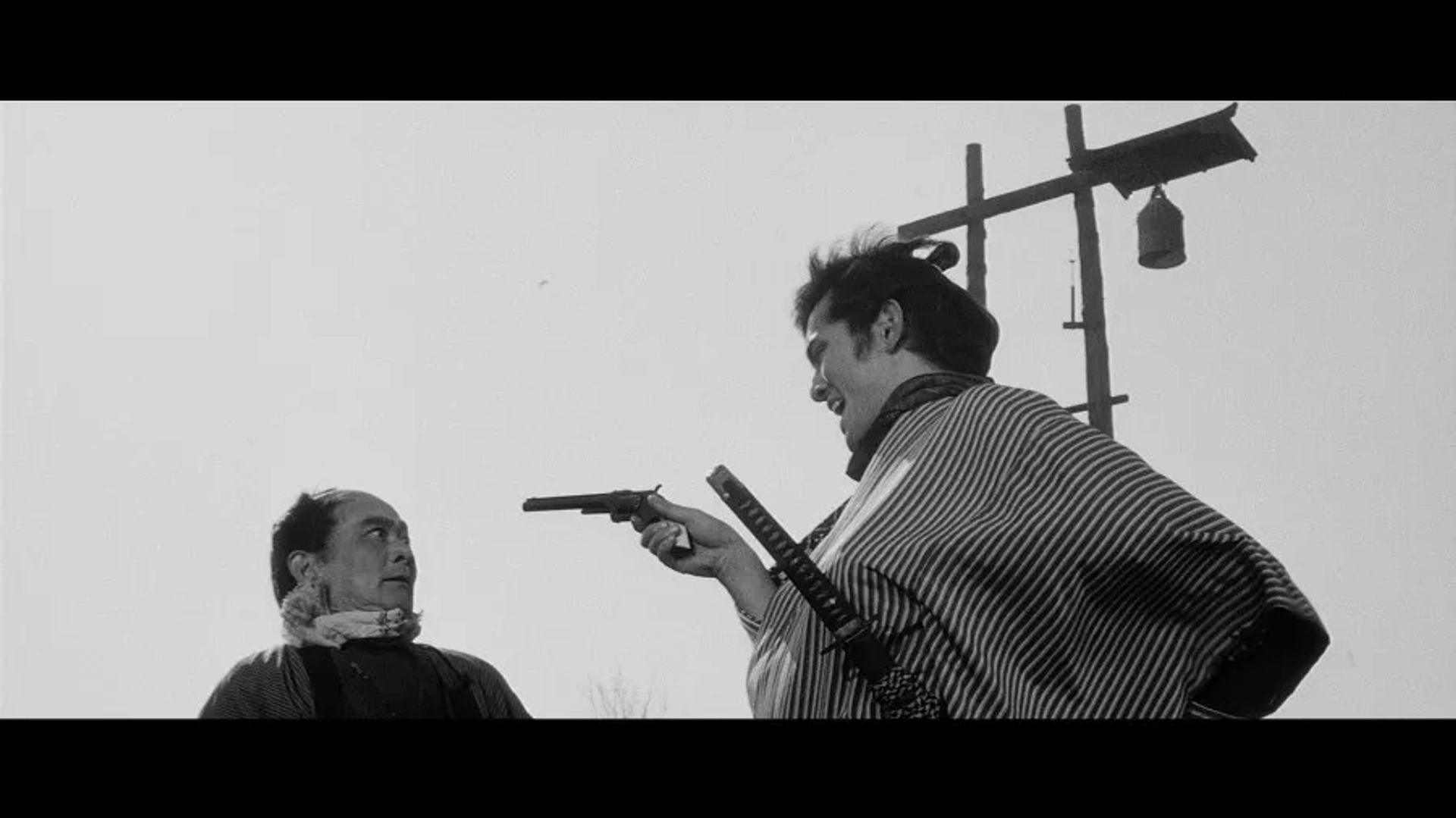 Tatsuya Nakadai and Ikio Sawamura in Yojimbo (1961)