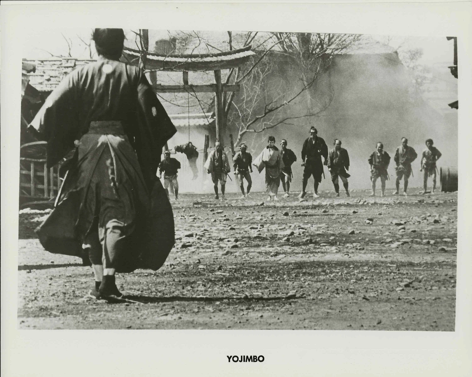 Toshirô Mifune, Daisuke Katô, Tatsuya Nakadai, Kyû Sazanka, and Eijirô Tôno in Yojimbo (1961)