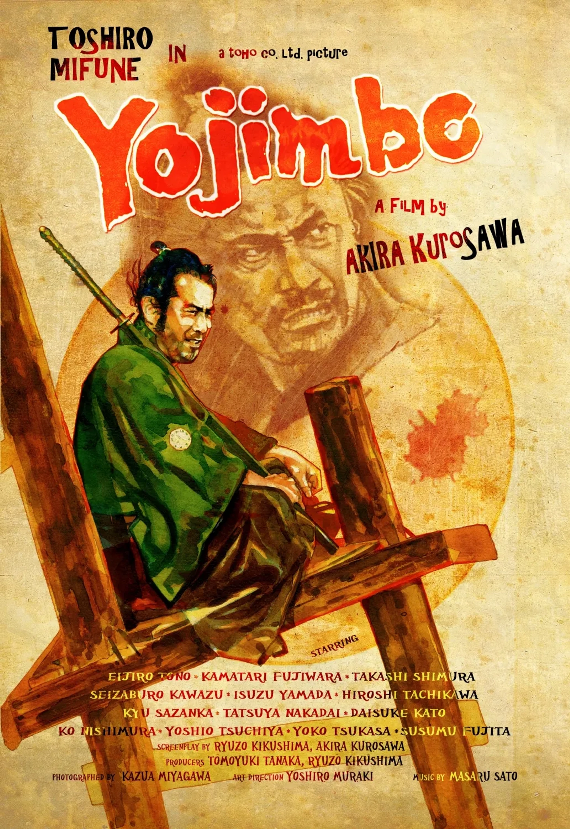 Toshirô Mifune in Yojimbo (1961)