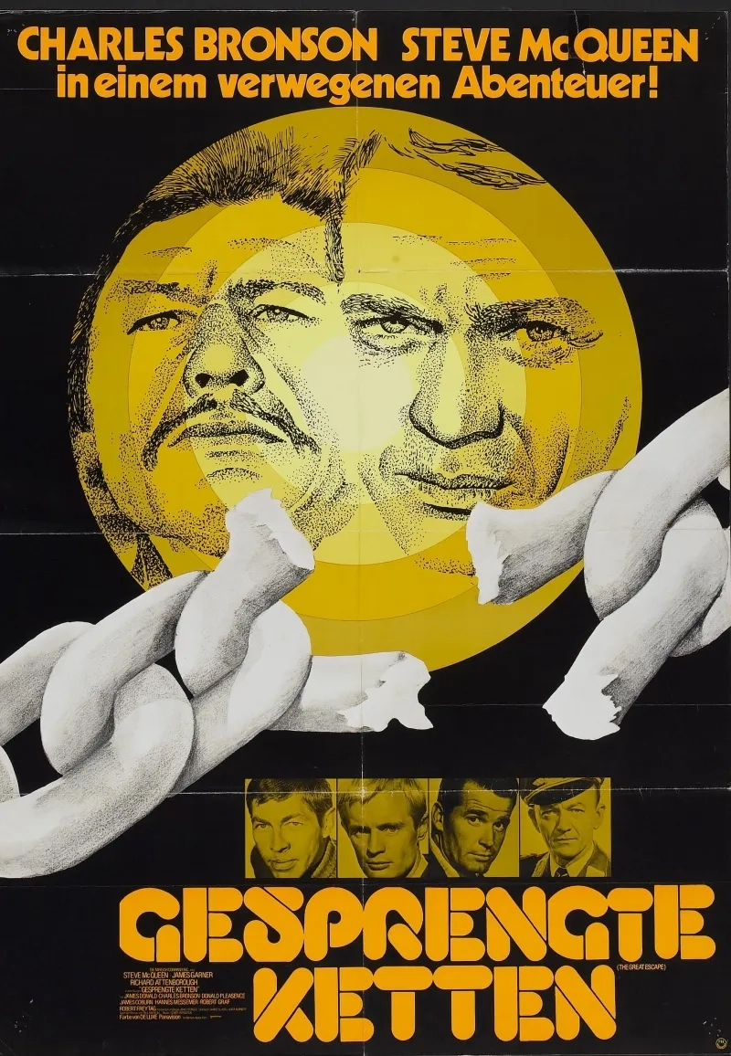 Charles Bronson and Steve McQueen in The Great Escape (1963)