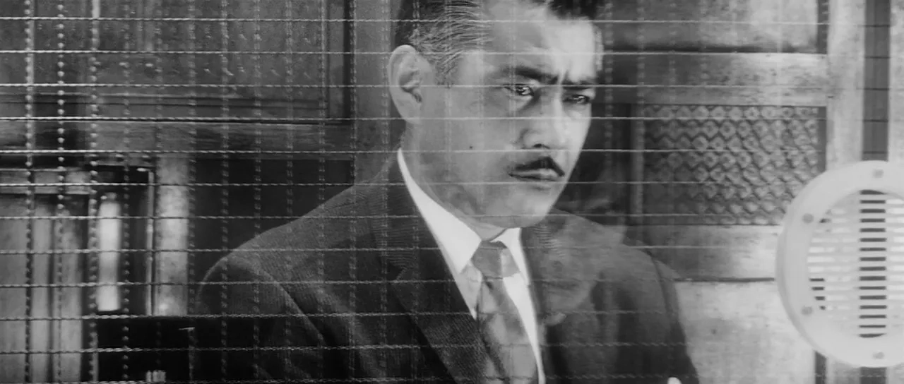 Toshirô Mifune and Tsutomu Yamazaki in High and Low (1963)