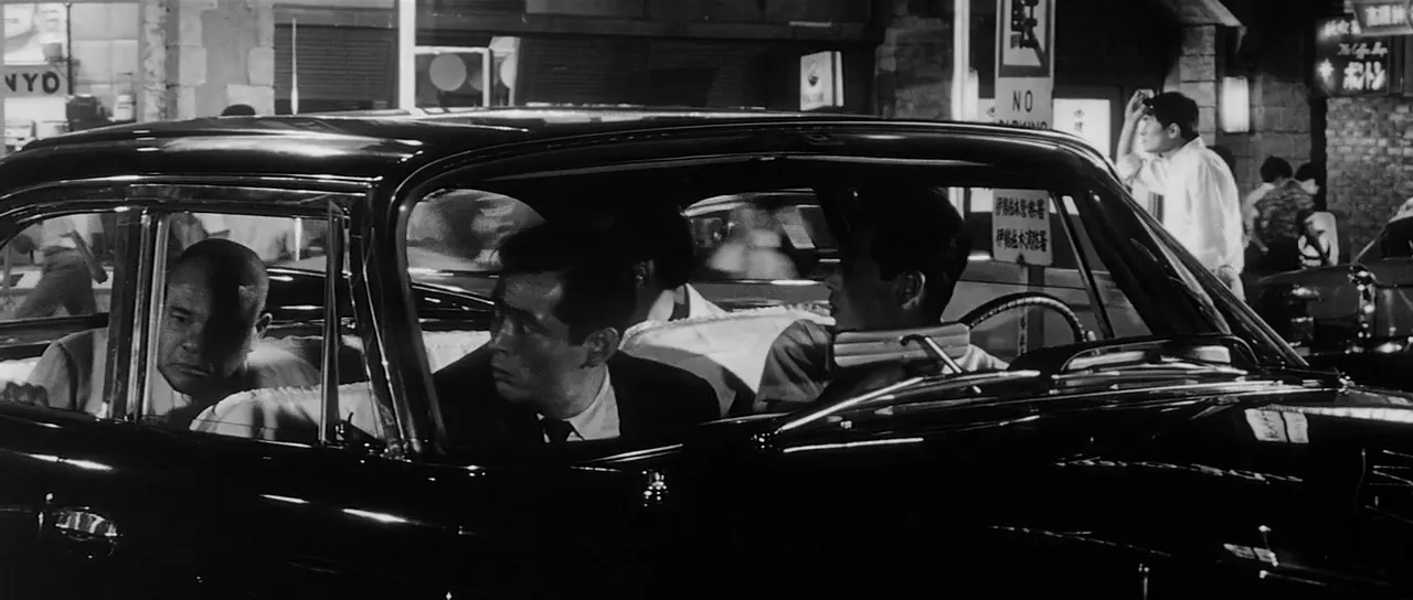 Kenjirô Ishiyama, Tatsuya Nakadai, and Tsutomu Yamazaki in High and Low (1963)