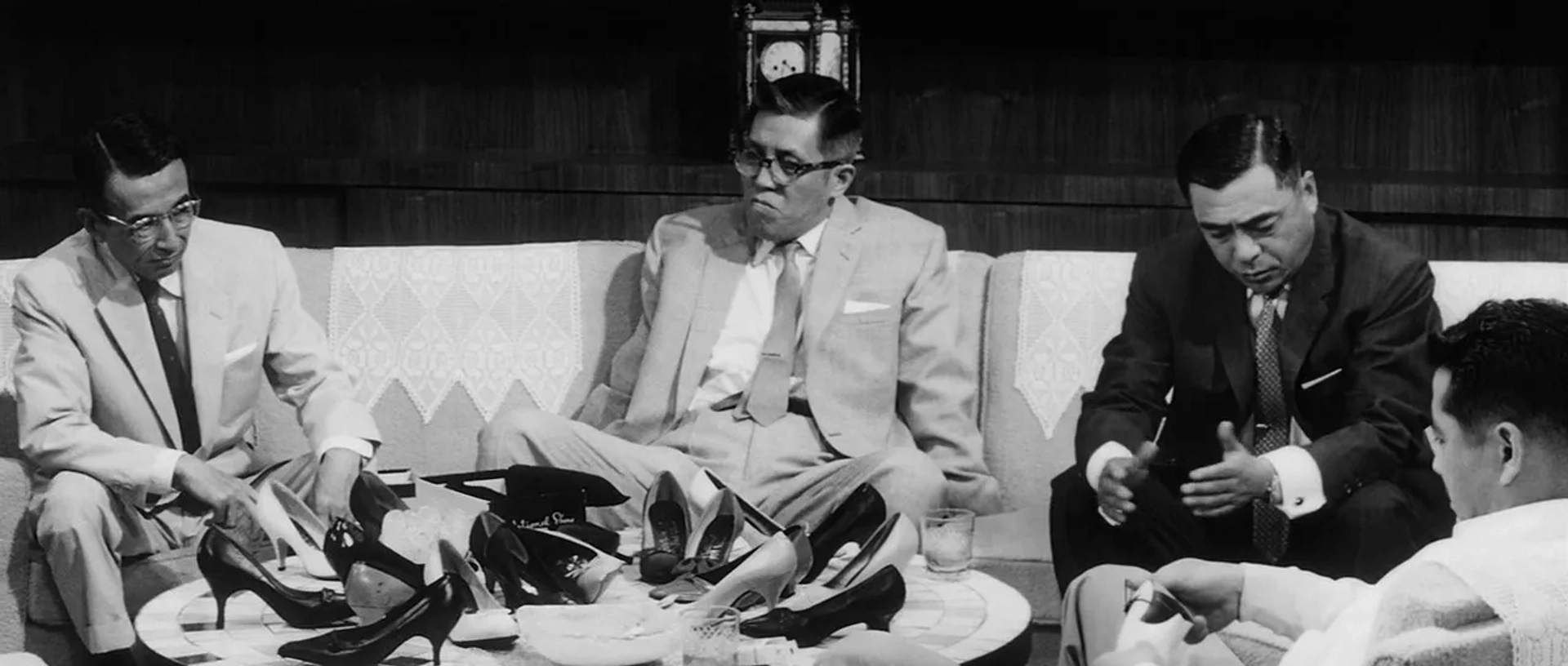 Toshirô Mifune, Yûnosuke Itô, Nobuo Nakamura, and Jun Tazaki in High and Low (1963)