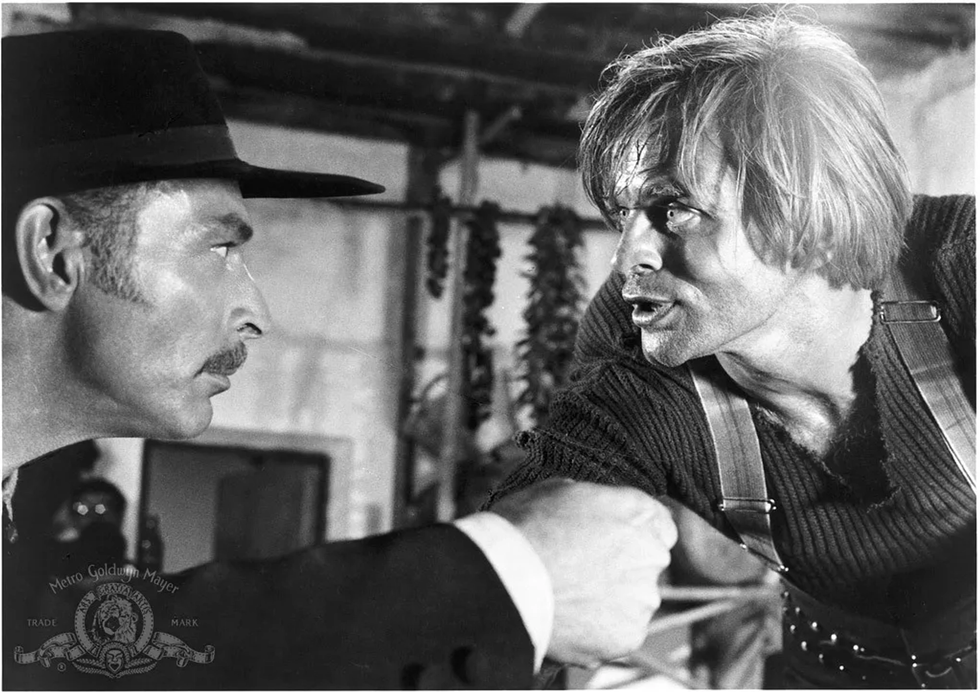 Klaus Kinski and Lee Van Cleef in For a Few Dollars More (1965)