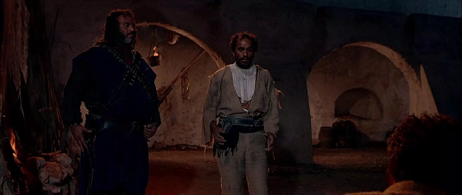 Gian Maria Volontè, Mario Brega, and Aldo Sambrell in For a Few Dollars More (1965)