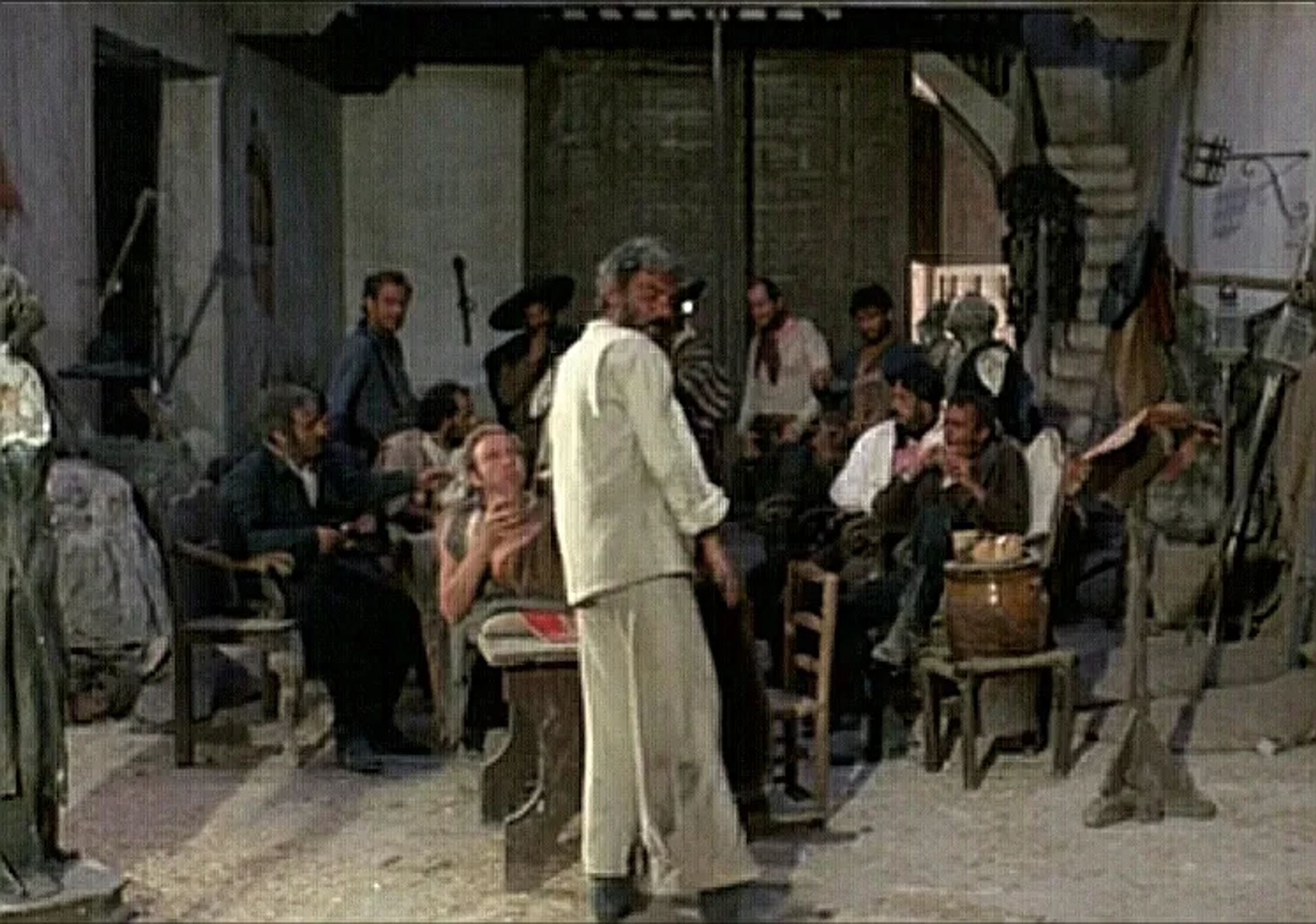 Klaus Kinski, Gian Maria Volontè, Werner Abrolat, Mario Brega, Frank Braña, José Canalejas, Antonio Molino Rojo, Nazzareno Natale, Luigi Pistilli, Luis Rodríguez, Aldo Sambrell, Benito Stefanelli, Enrique Santiago, and Eduardo García in For a Few Dollars More (1965)