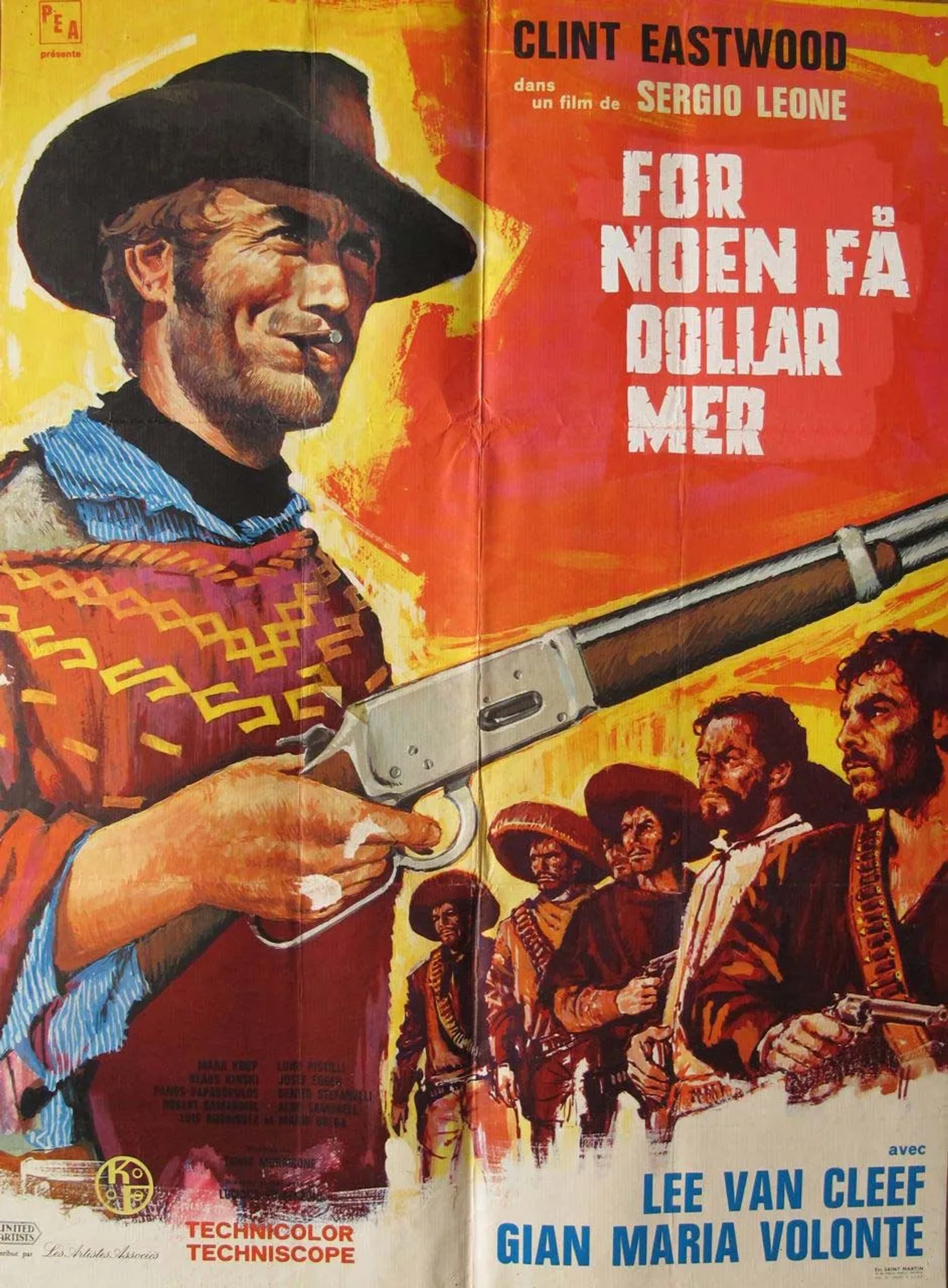 Clint Eastwood and Gian Maria Volontè in For a Few Dollars More (1965)