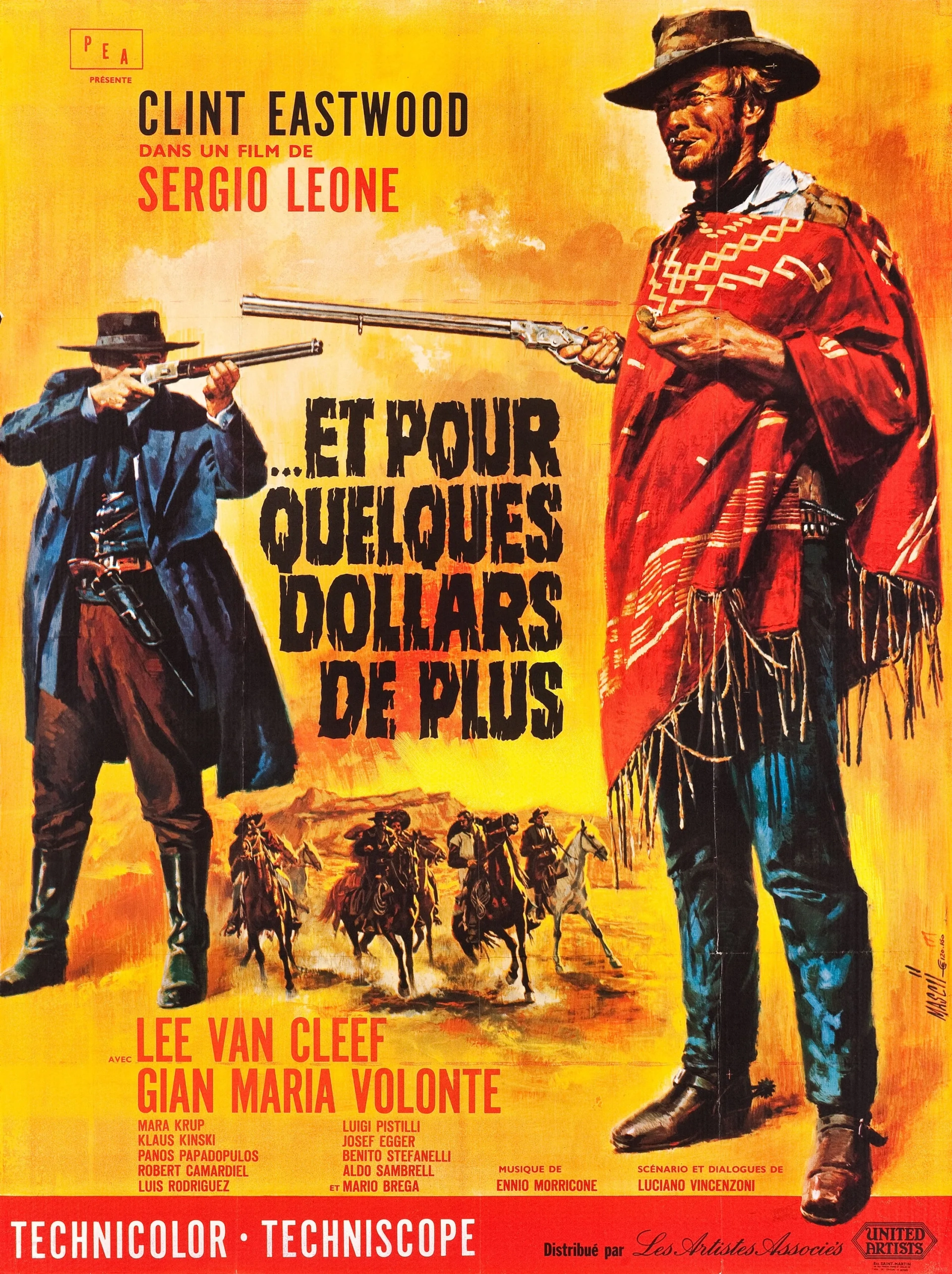 Clint Eastwood and Lee Van Cleef in For a Few Dollars More (1965)