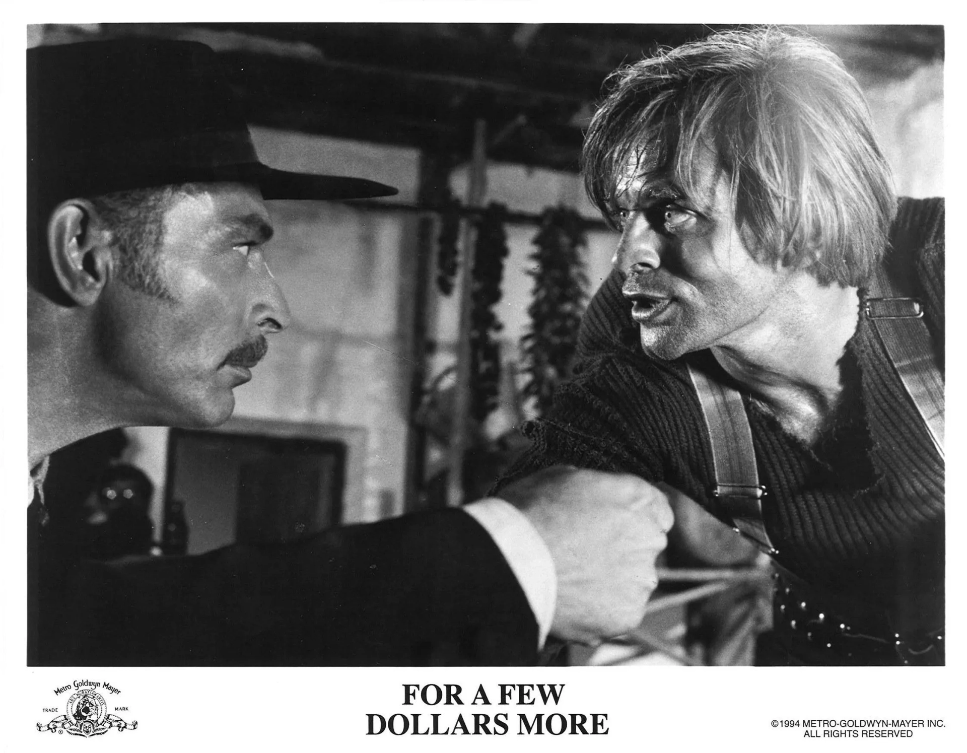 Klaus Kinski and Lee Van Cleef in For a Few Dollars More (1965)