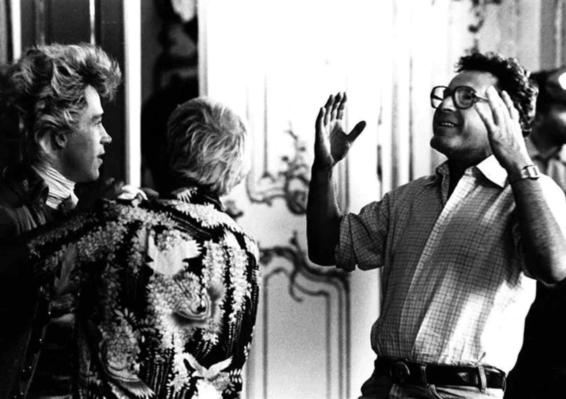 Milos Forman and Tom Hulce in Amadeus (1984)