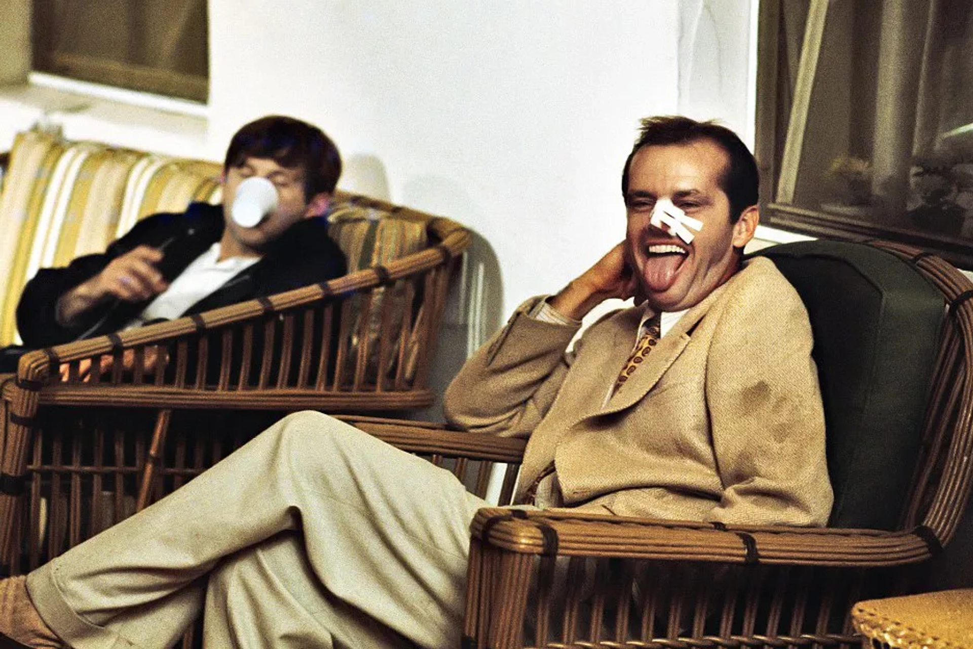 Jack Nicholson and Roman Polanski in Chinatown (1974)