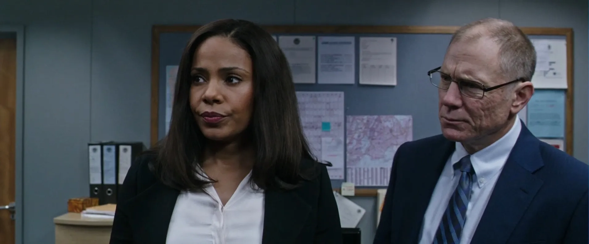 Sanaa Lathan and David Warshofsky in Now You See Me 2 (2016)