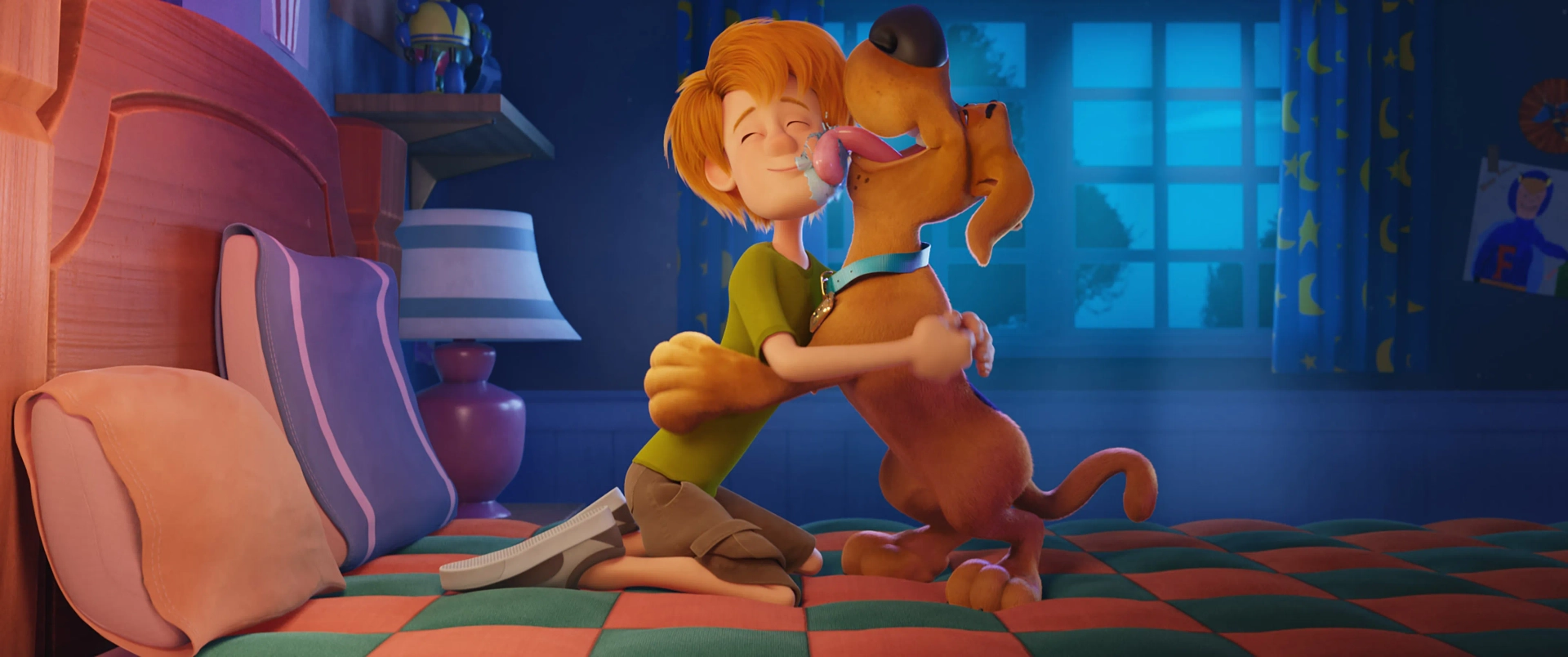 Frank Welker and Iain Armitage in Scoob! (2020)