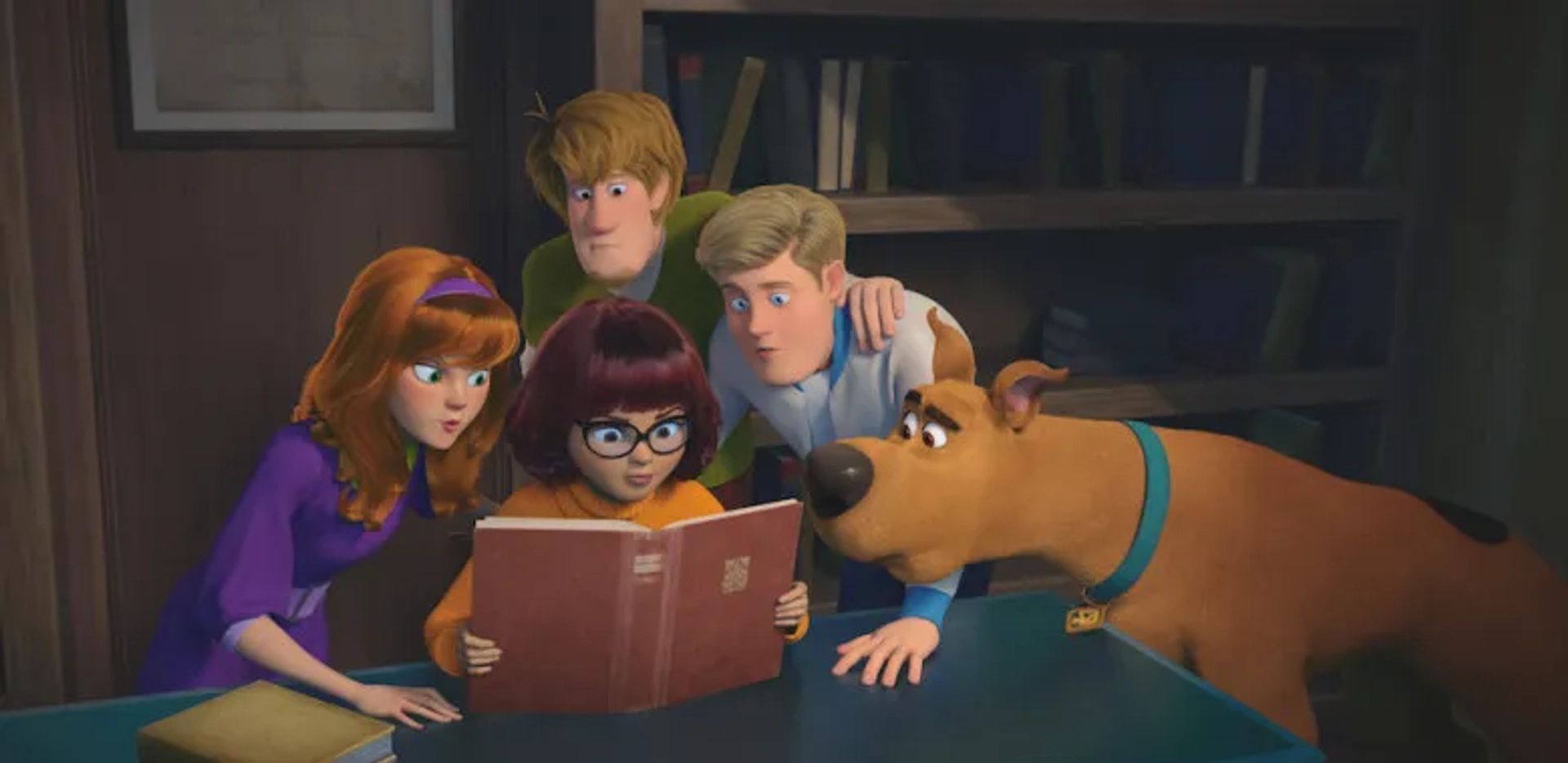 Will Forte, Frank Welker, Amanda Seyfried, Zac Efron, and Gina Rodriguez in Scoob! (2020)