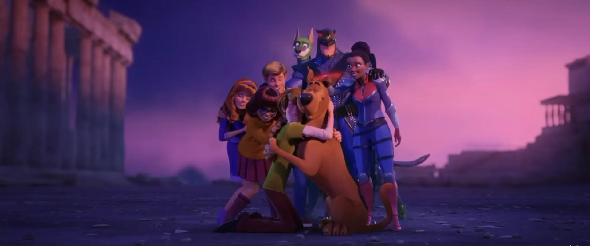 Mark Wahlberg, Will Forte, Ken Jeong, Frank Welker, Amanda Seyfried, Zac Efron, Gina Rodriguez, and Kiersey Clemons in Scoob! (2020)