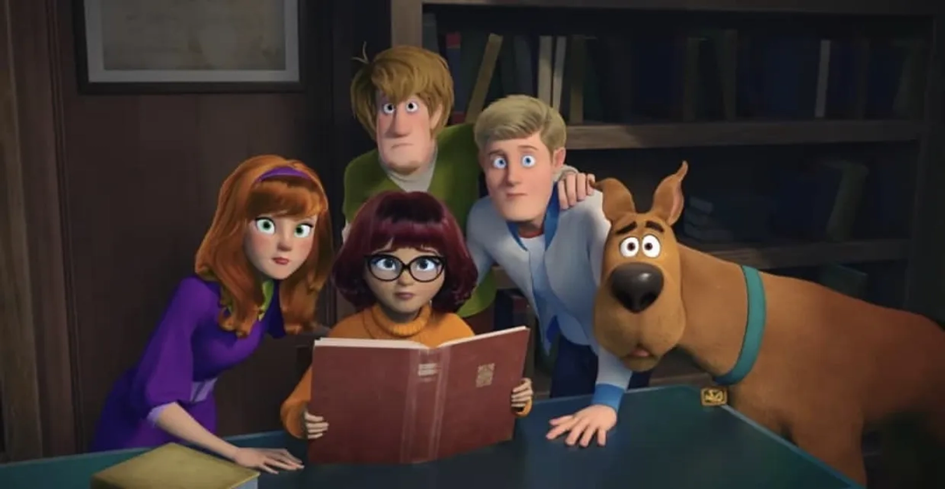 Will Forte, Frank Welker, Amanda Seyfried, Zac Efron, and Gina Rodriguez in Scoob! (2020)