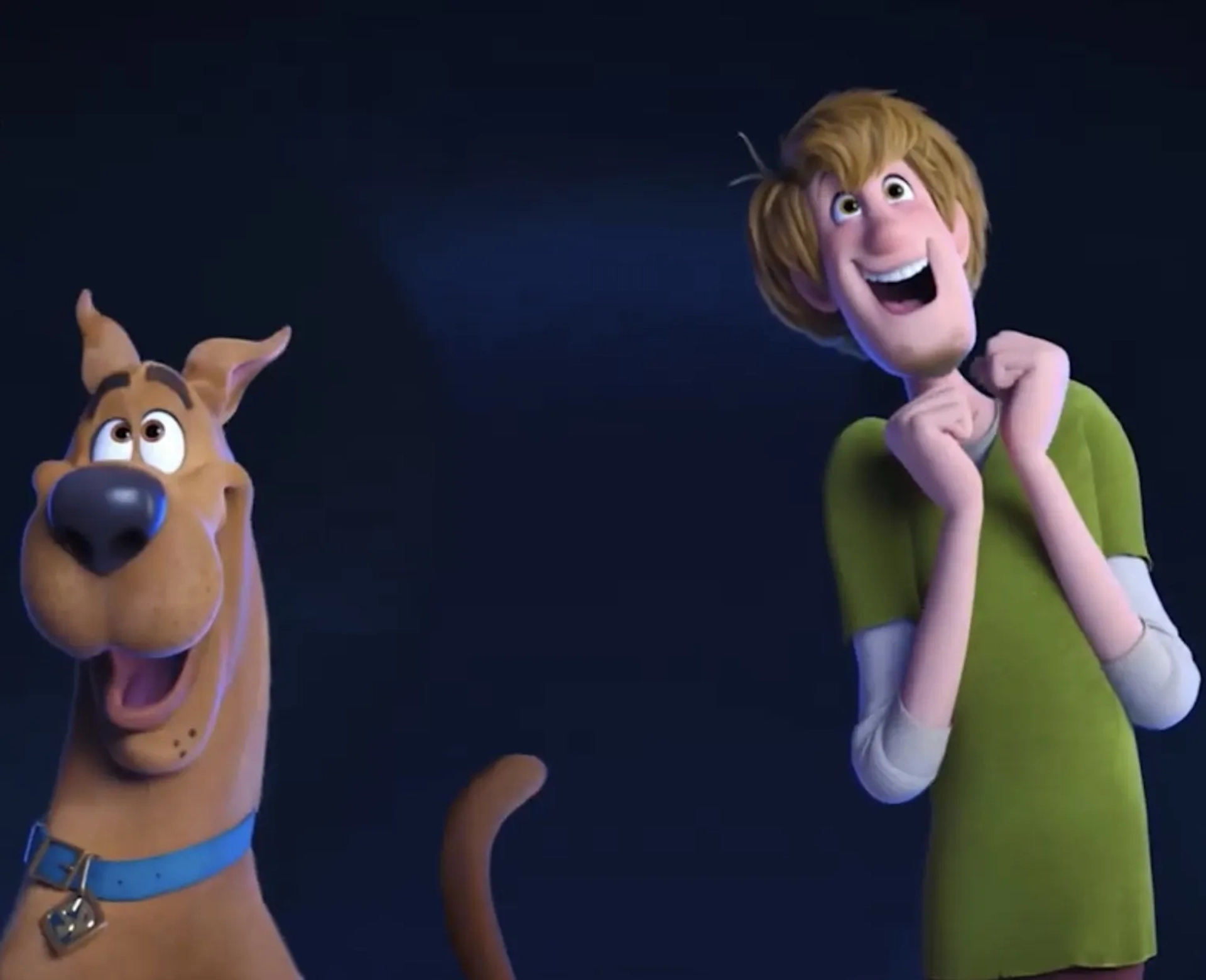 Will Forte and Frank Welker in Scoob! (2020)