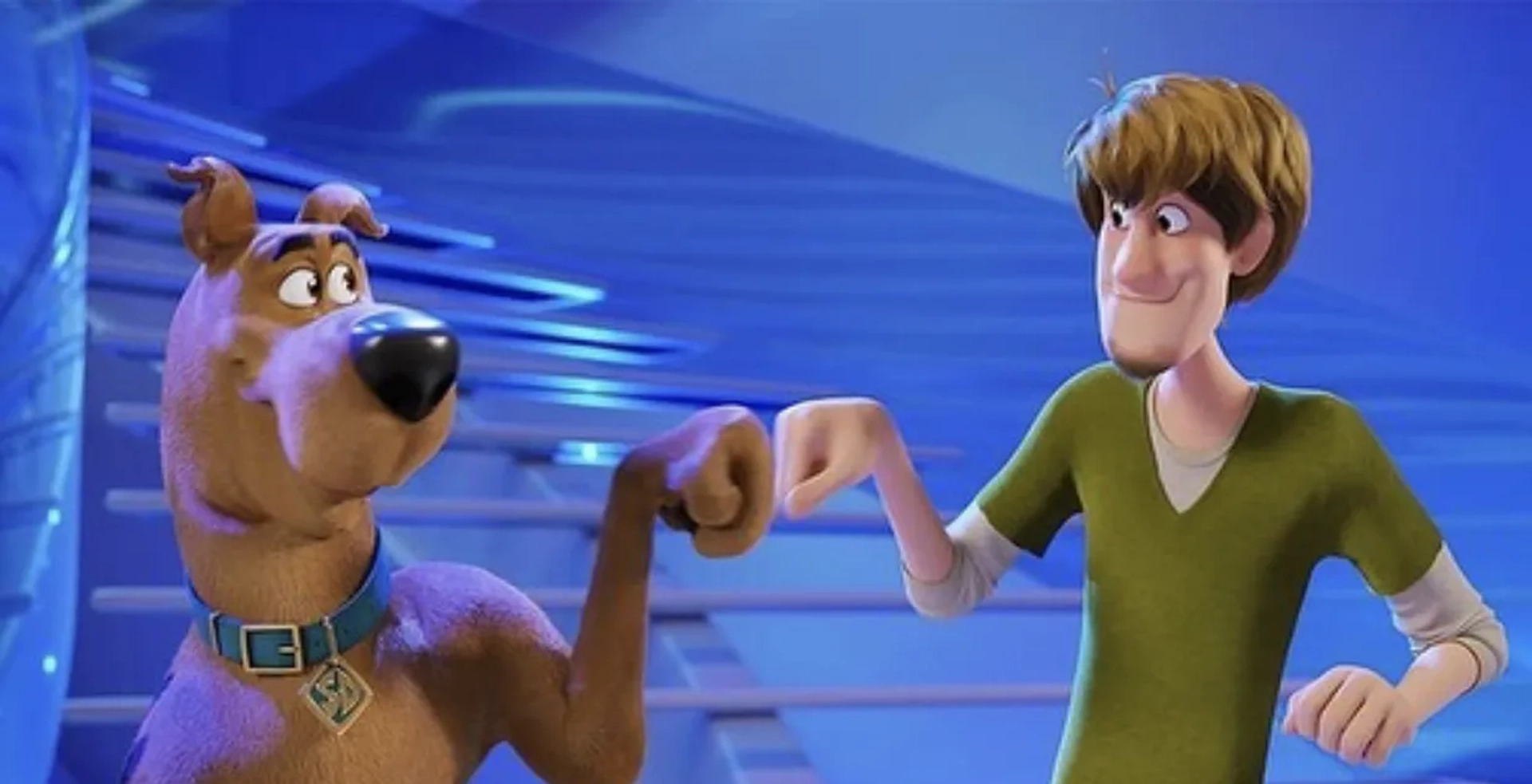 Will Forte and Frank Welker in Scoob! (2020)