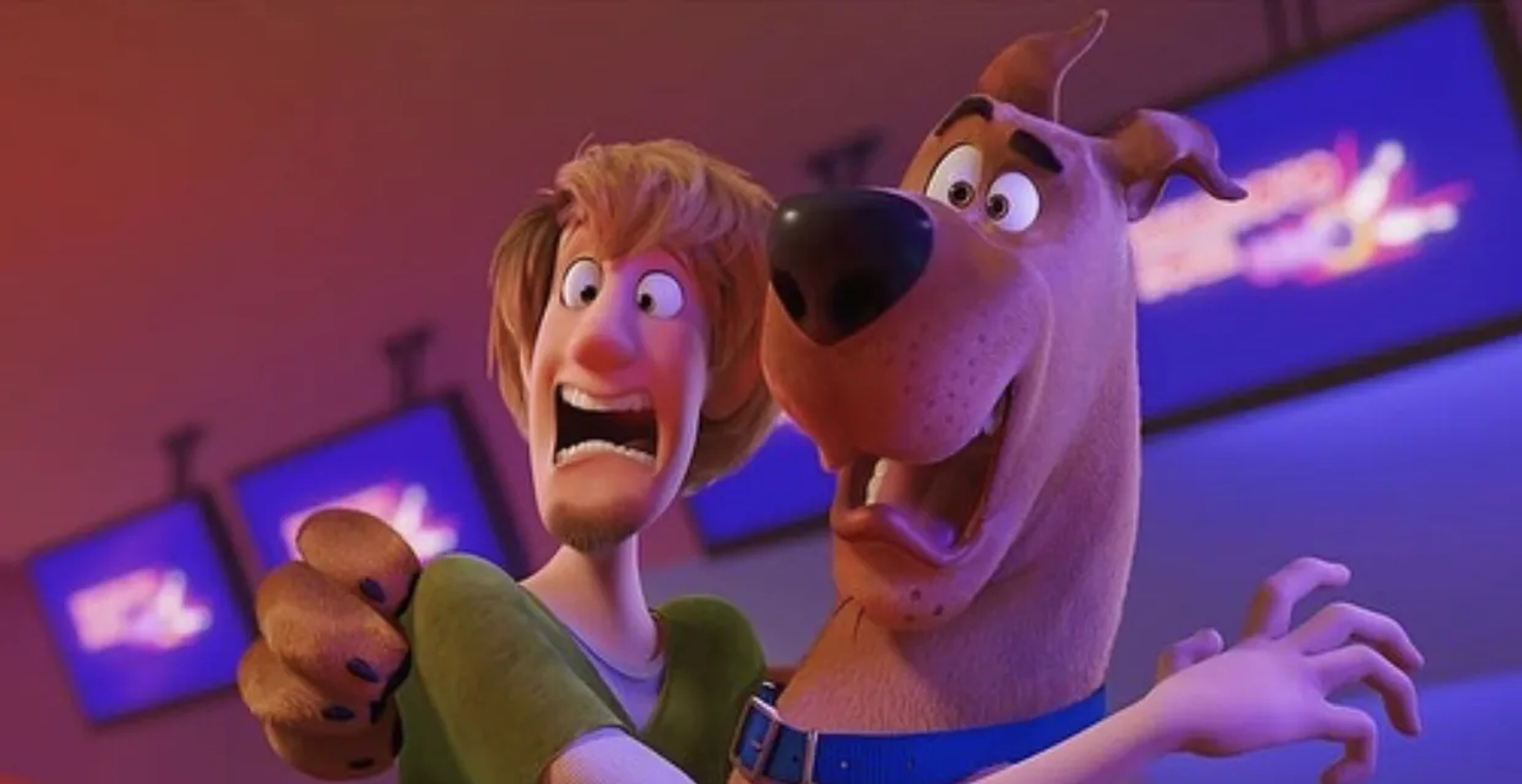 Will Forte and Frank Welker in Scoob! (2020)