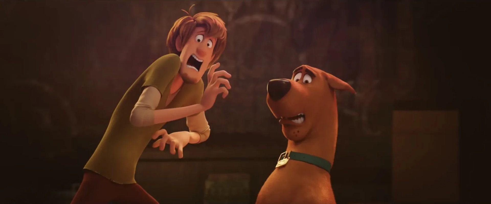 Will Forte and Frank Welker in Scoob! (2020)