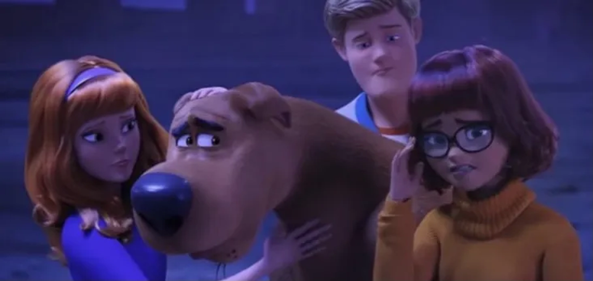 Frank Welker, Amanda Seyfried, Zac Efron, and Gina Rodriguez in Scoob! (2020)